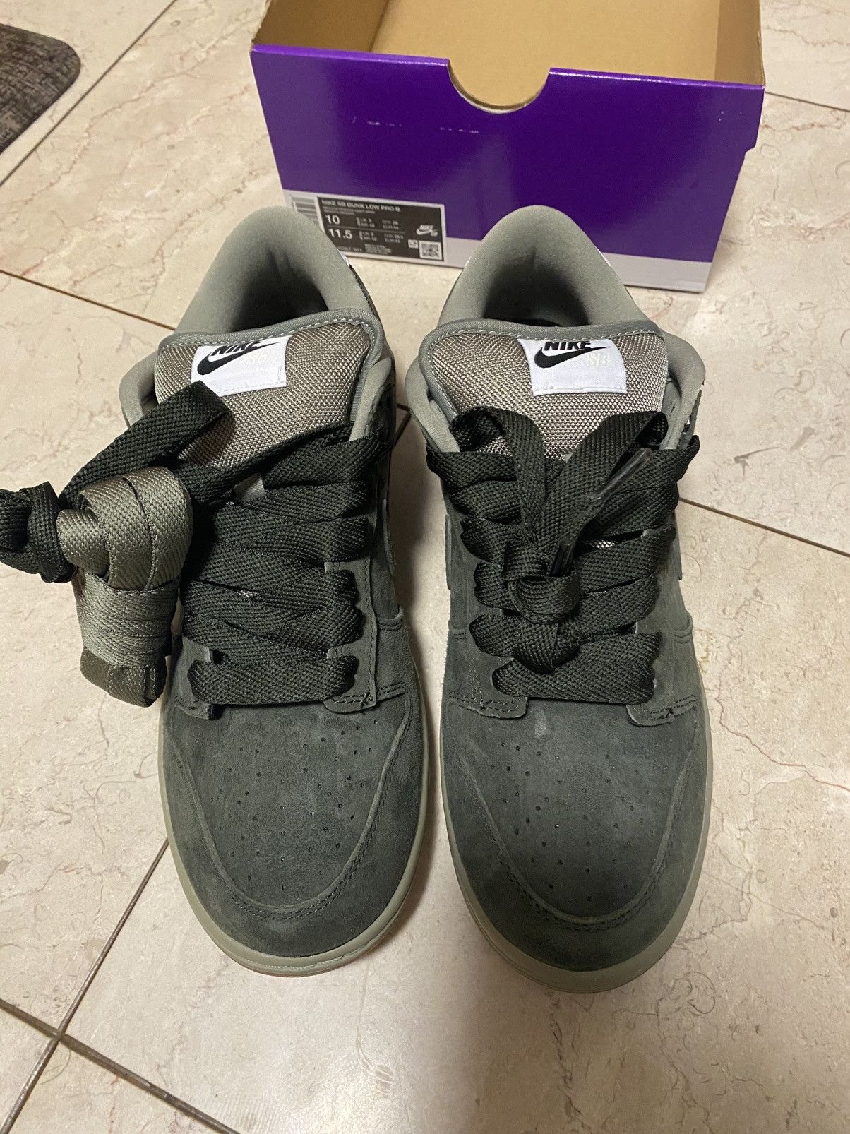 Nike Nike SB Dunk Low Pro B Sequoia size 10 US MEN Size US 10 / EU 43 - 4 Thumbnail
