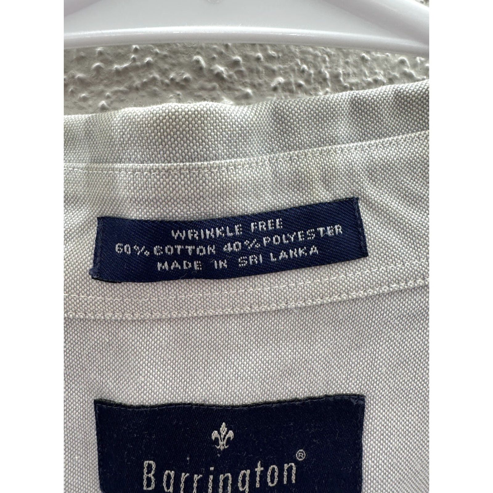 Vintage Barrington Mens Shirt Size 18 Gray Short Sleeve Button Up Size US XXL / EU 58 / 5 - 6 Thumbnail