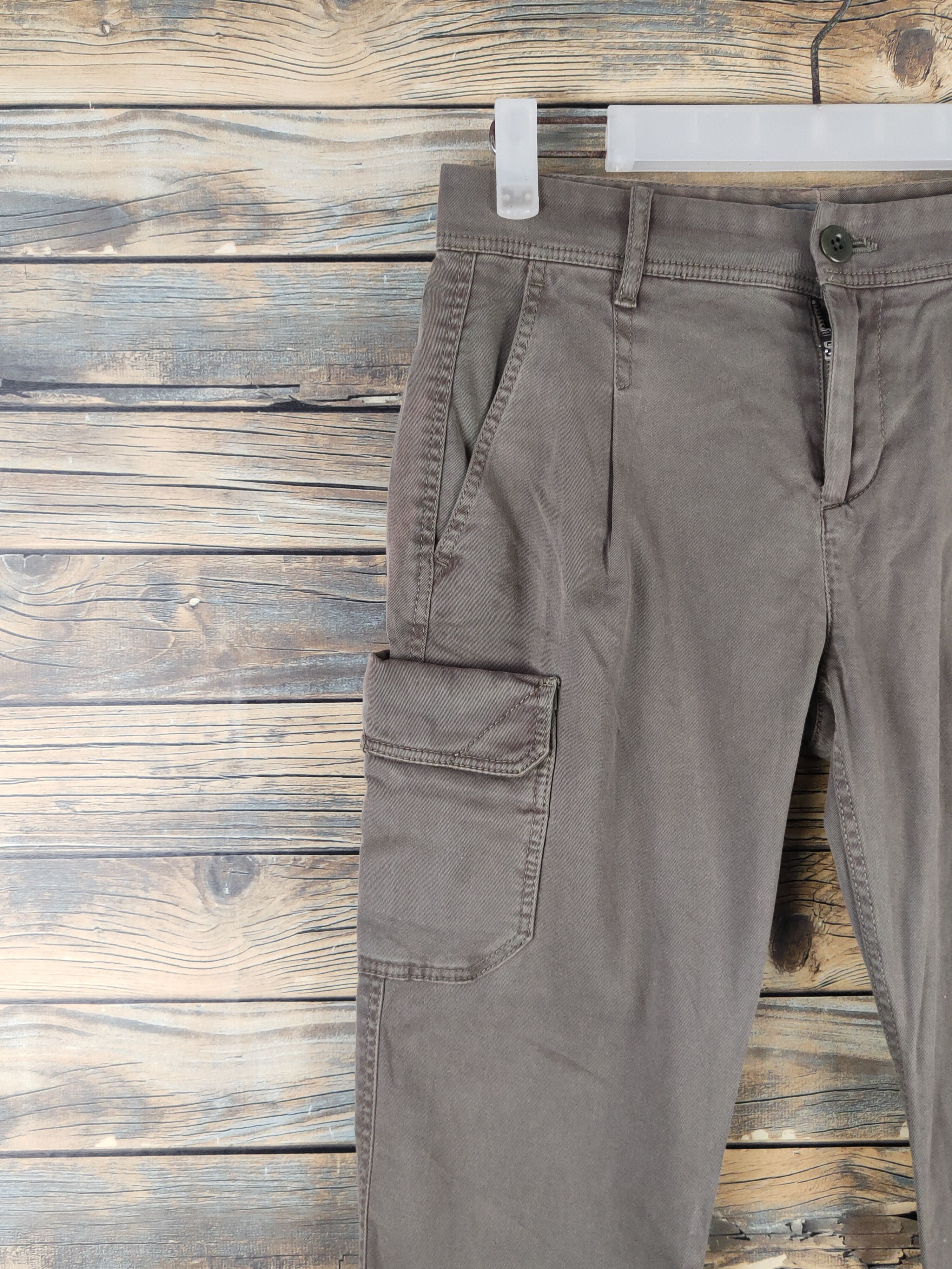 Japanese Brand DL Gap Olive Multipocket utility tactical Cargo Pants #2436 Size 26" / US 2 / IT 38 - 3 Thumbnail