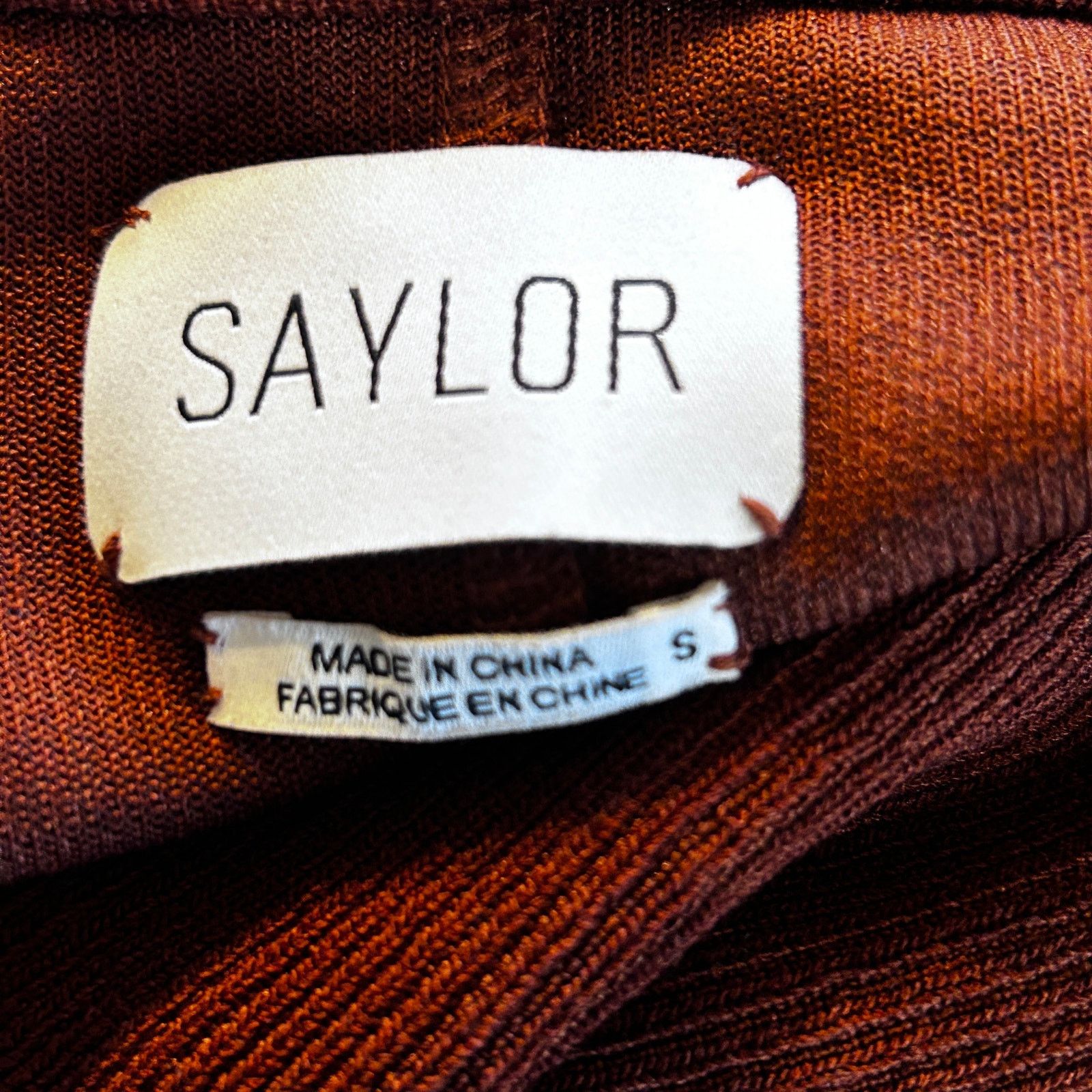 Saylor Saylor Nathalie Sweater Dress Womens Small Sienna Brown Knit Size S / US 4 / IT 40 - 13 Thumbnail