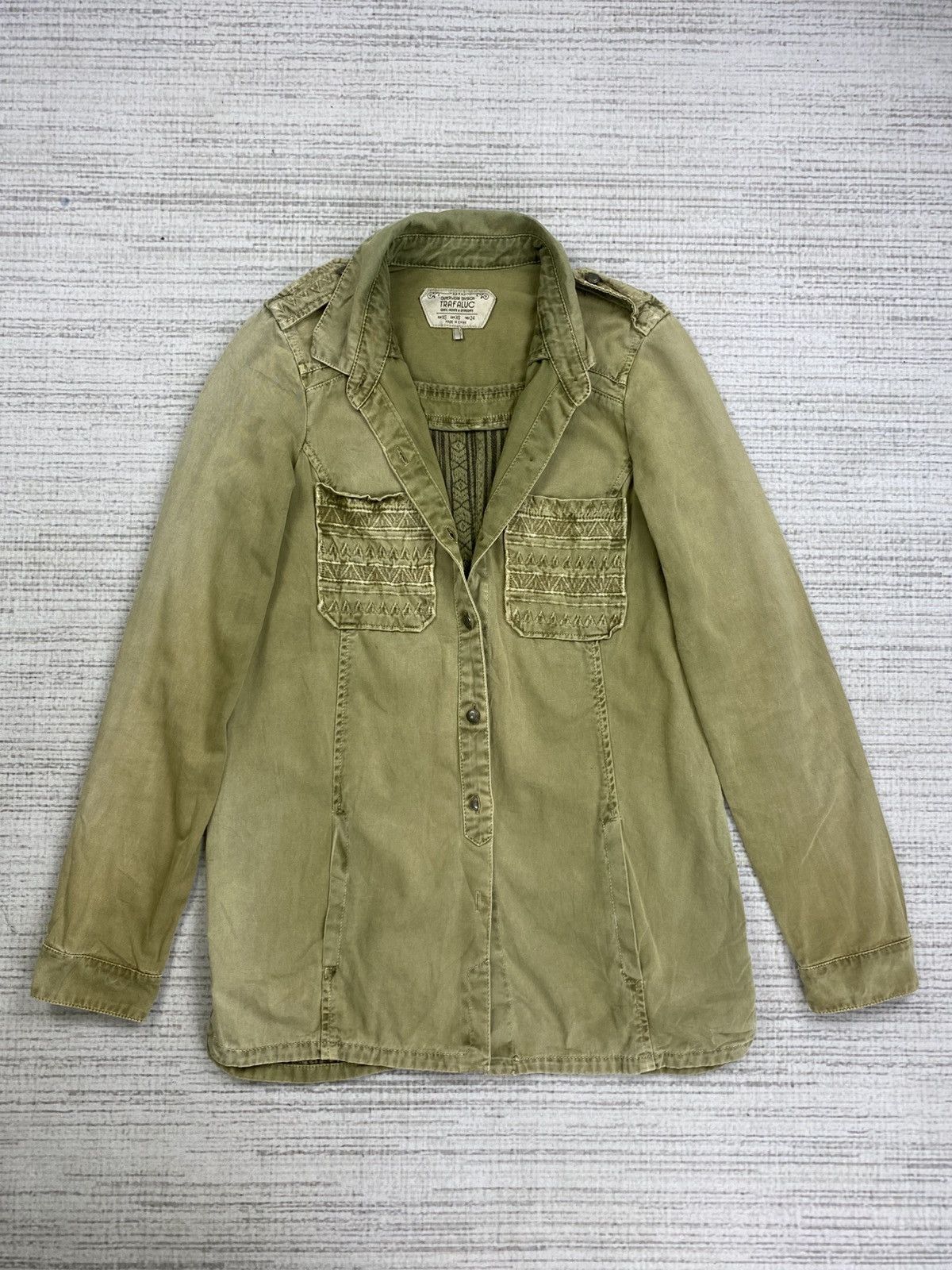 Japanese Brand × Vintage Vintage Trafaluc Embroidery Navajo Button Up Utility Jacket Size US S / EU 44-46 / 1 - 5 Thumbnail