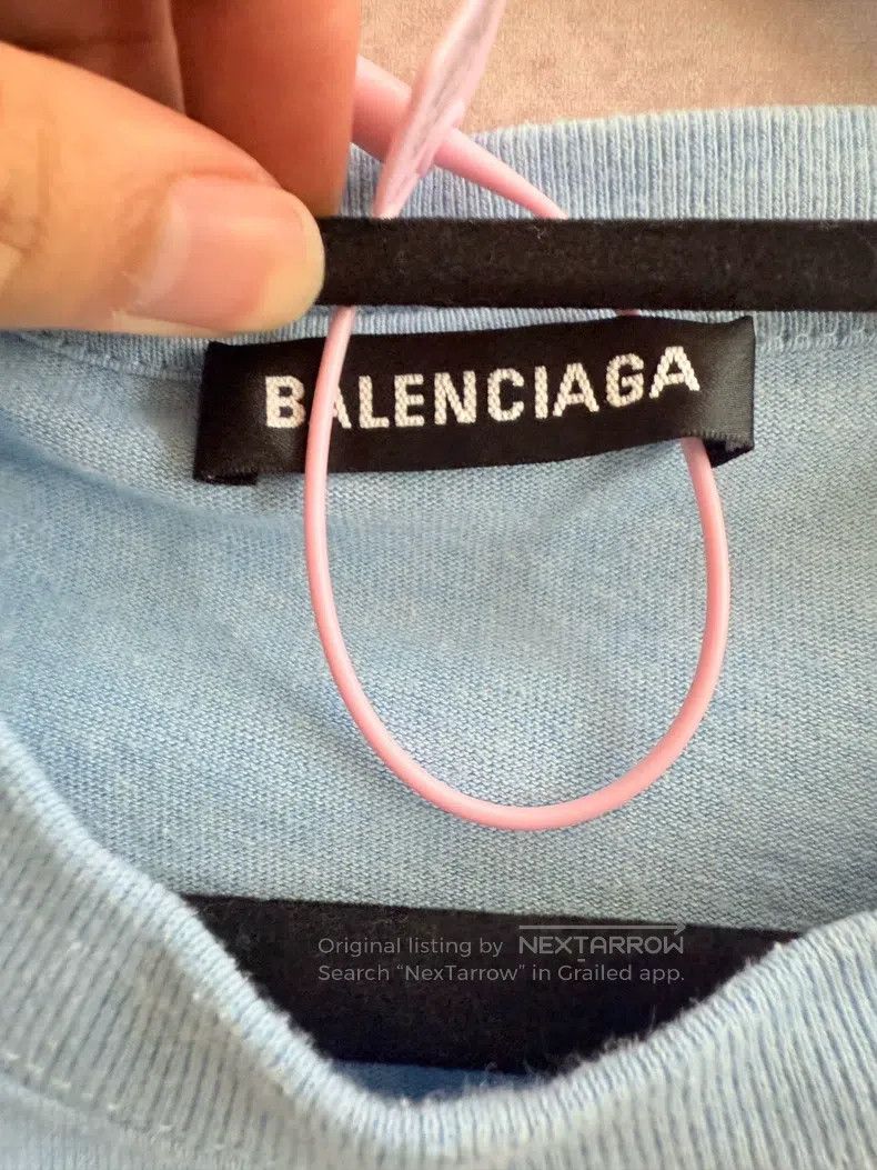 Balenciaga Balenciaga Haze Blue Cola Short Sleeve Size US XS / EU 42 / 0 - 7 Thumbnail