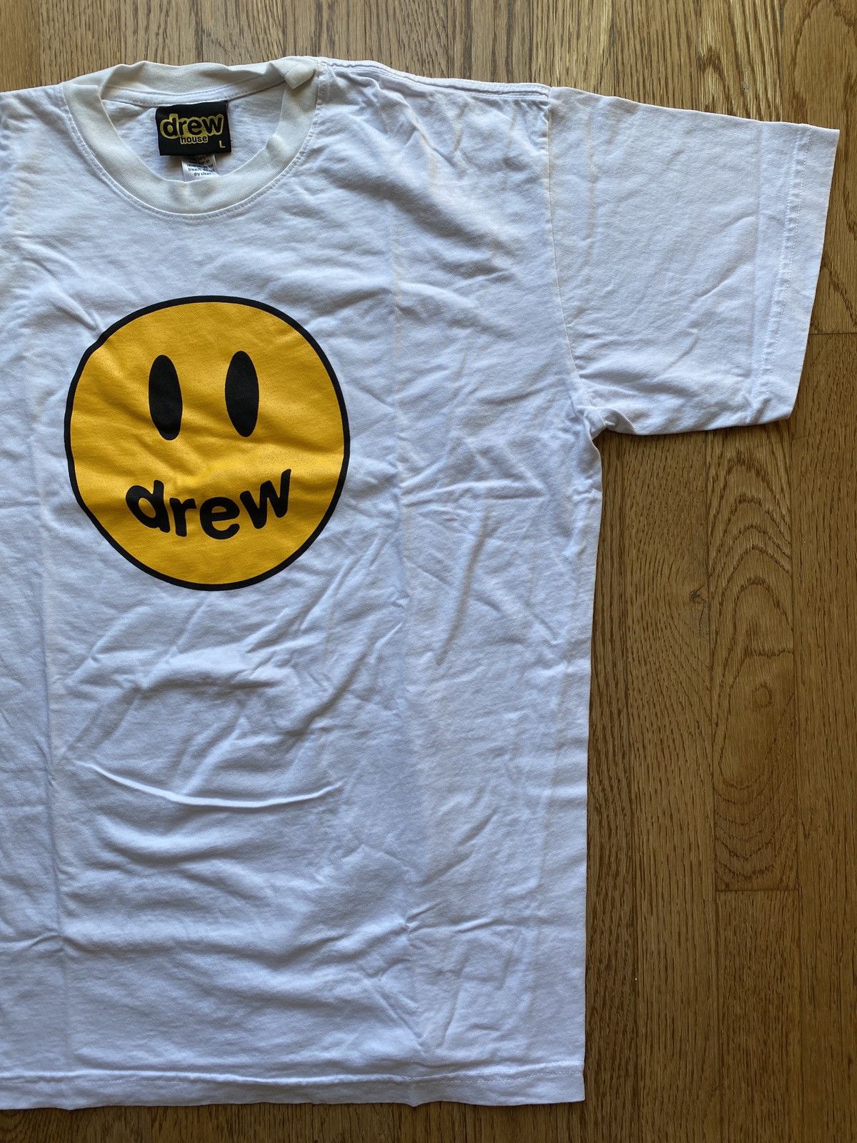 Drew House × Justin Bieber × Vintage Original Drew House Smiley Mascot LS Tee Sz L Size US L / EU 52-54 / 3 - 3 Thumbnail