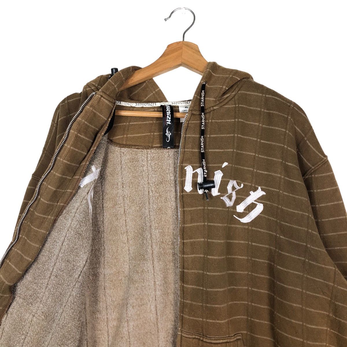 Japanese Brand 🔥Vintage Starnish Hoodie Zipper Jacket Big Logo Streetwear Size US XL / EU 56 / 4 - 14 Thumbnail