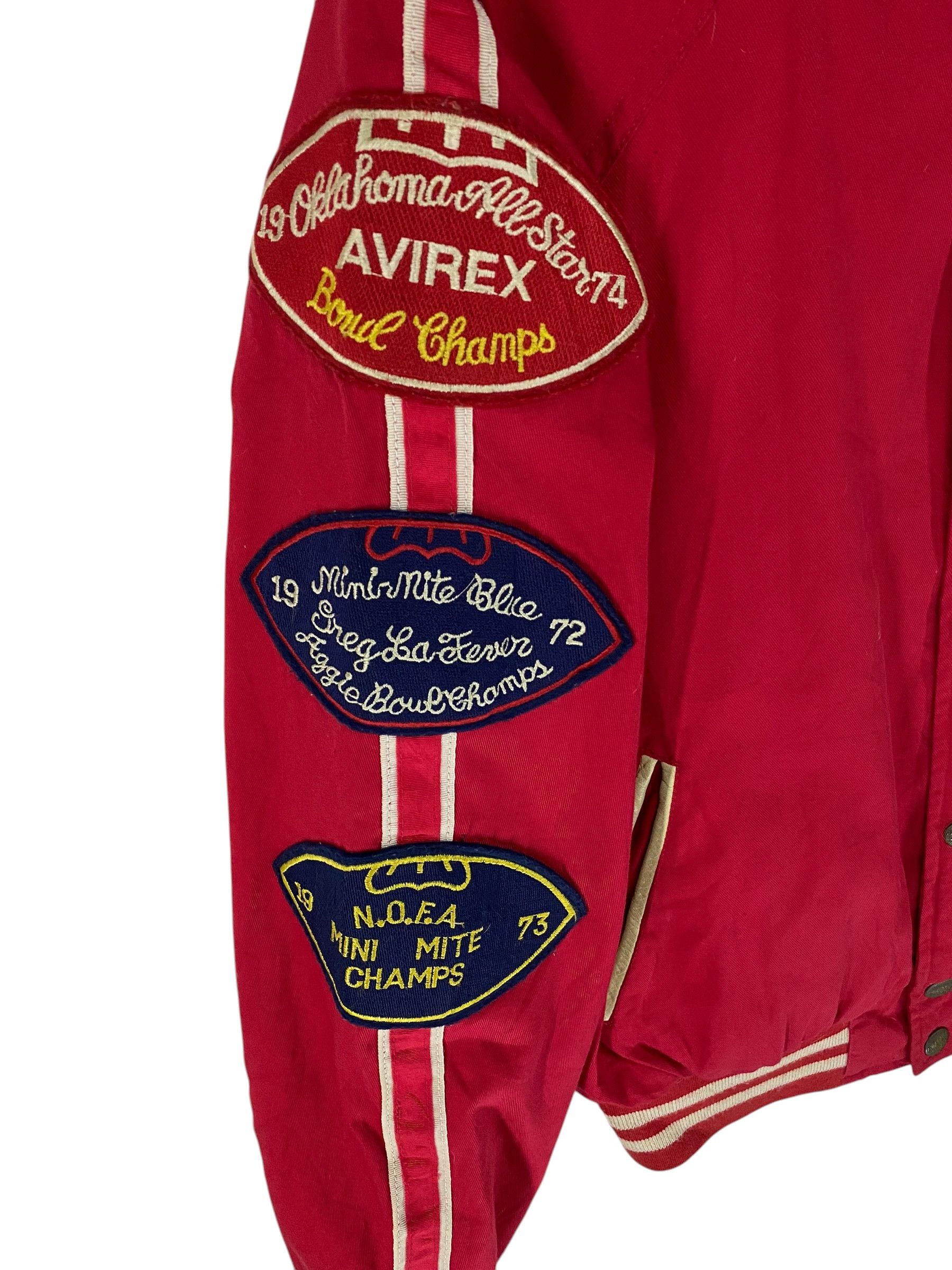 2000s Avirex embroidered logo varsity jacket
