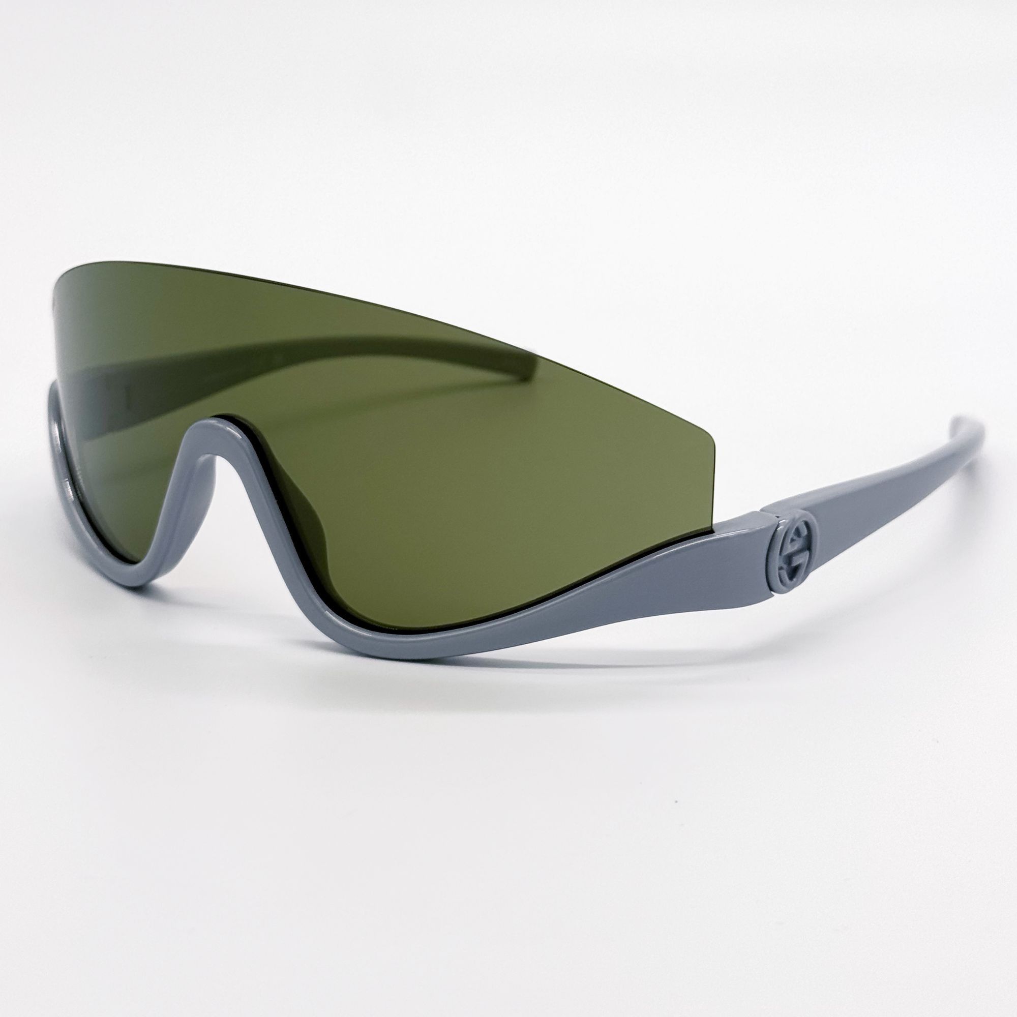 Gucci NEW GUCCI SUNGLASSES GG1650S 011 SHIELD GRAY GREEN UNISEX Size ONE SIZE - 2 Thumbnail