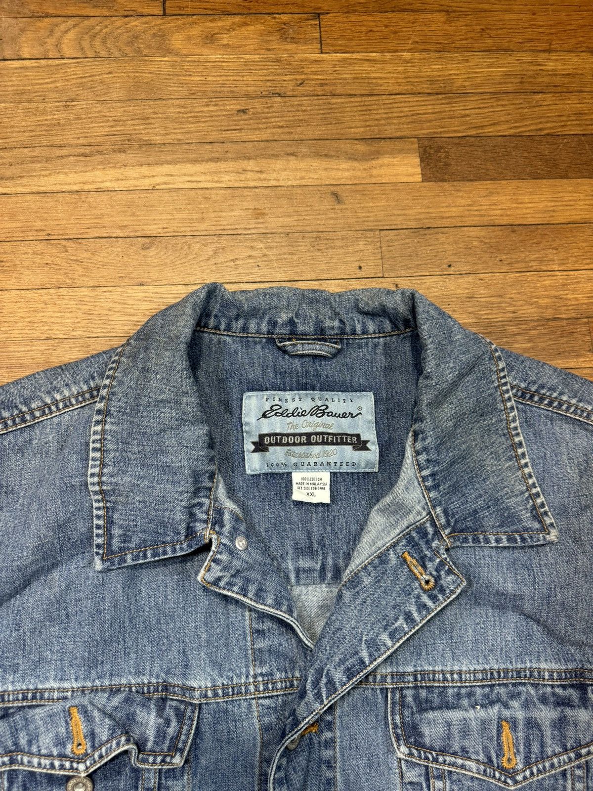 Eddie Bauer × Vintage Vintage Eddie Bauer Denim Jacket Size US XXL / EU 58 / 5 - 3 Thumbnail