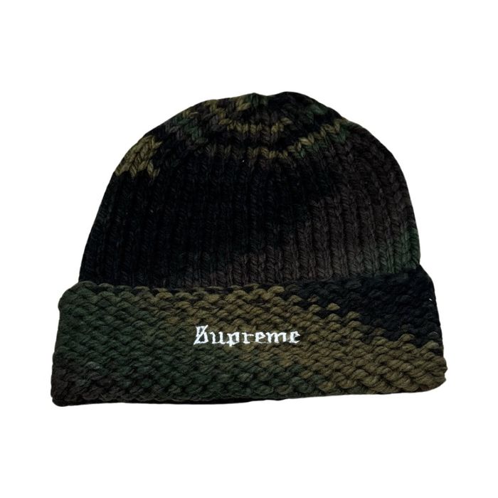 Supreme Supreme Gradient Spacedye Beanie Olive | Grailed