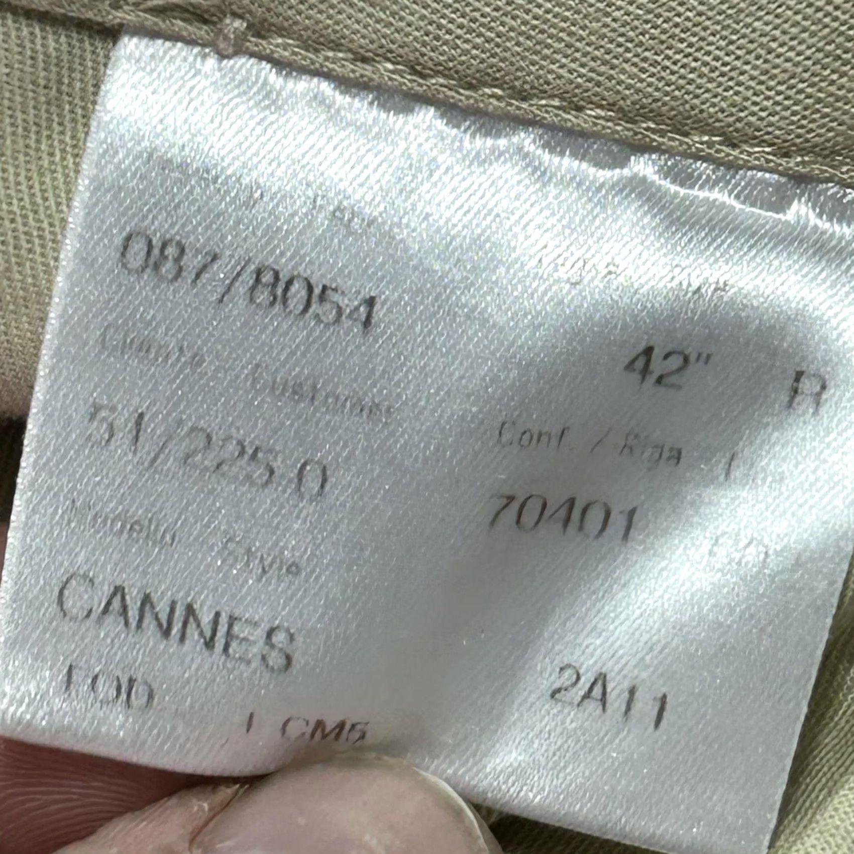 Brioni Brioni Cannes Pants Mens 40x28 Beige Pleated Cuffed Khakis Classic Fit Italy Size US 40 / EU 56 - 5 Thumbnail