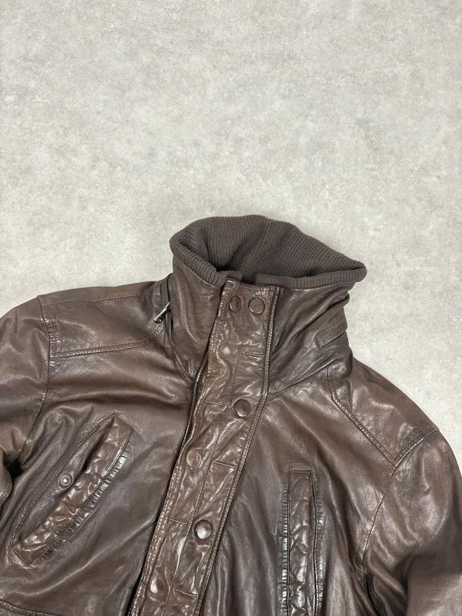 Dolce & Gabbana 2000s Dolce & Gabbana Brown Premium Biker Leather Jacket Size US S / EU 44-46 / 1 - 4 Thumbnail