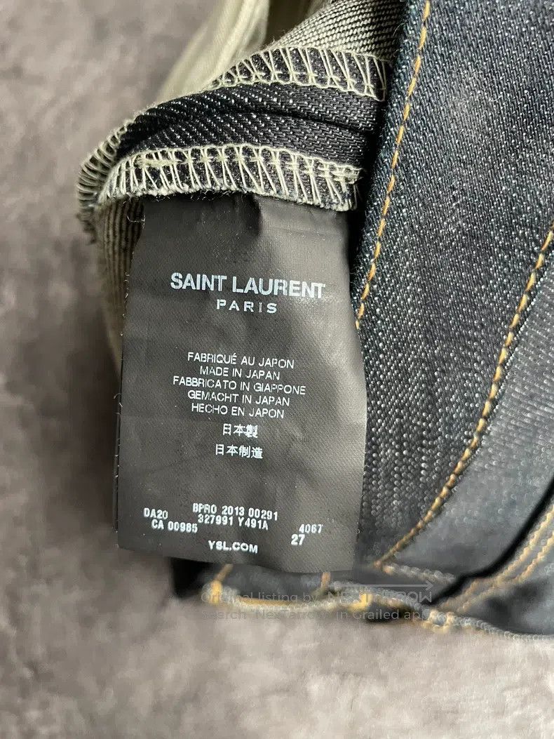 Saint Laurent Paris Saint Laurent Paris Raw Denim Pants Size US 27 - 5 Thumbnail