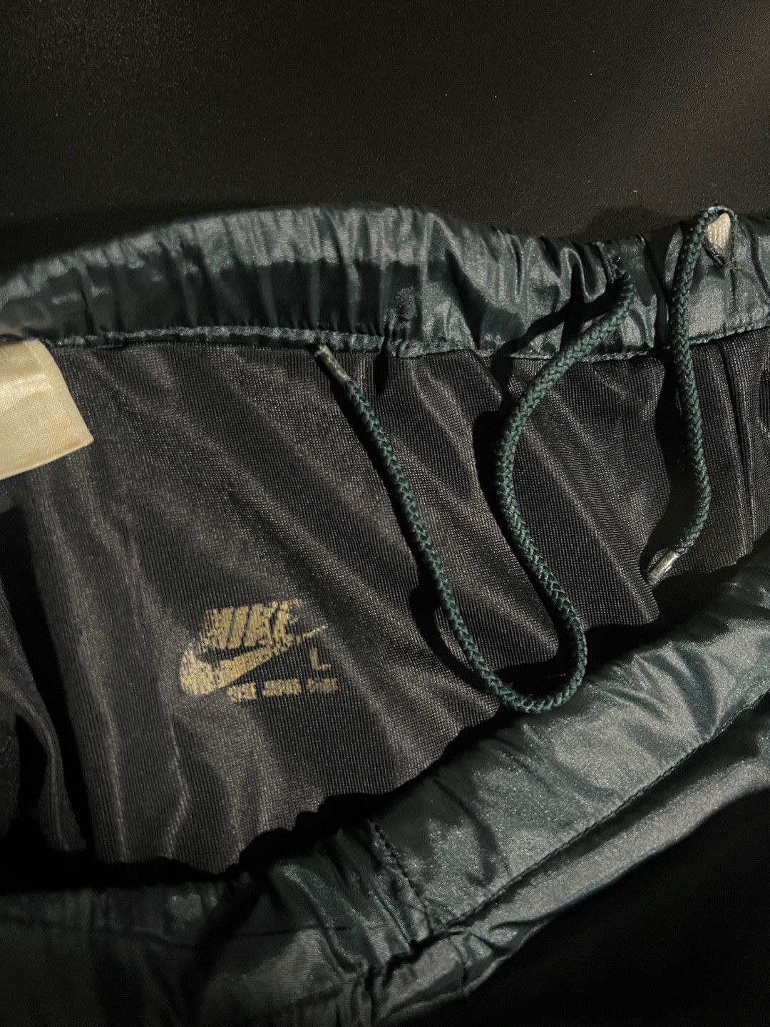 Nike Nike brushed jogger side pants dark green Size US 35 - 6 Thumbnail