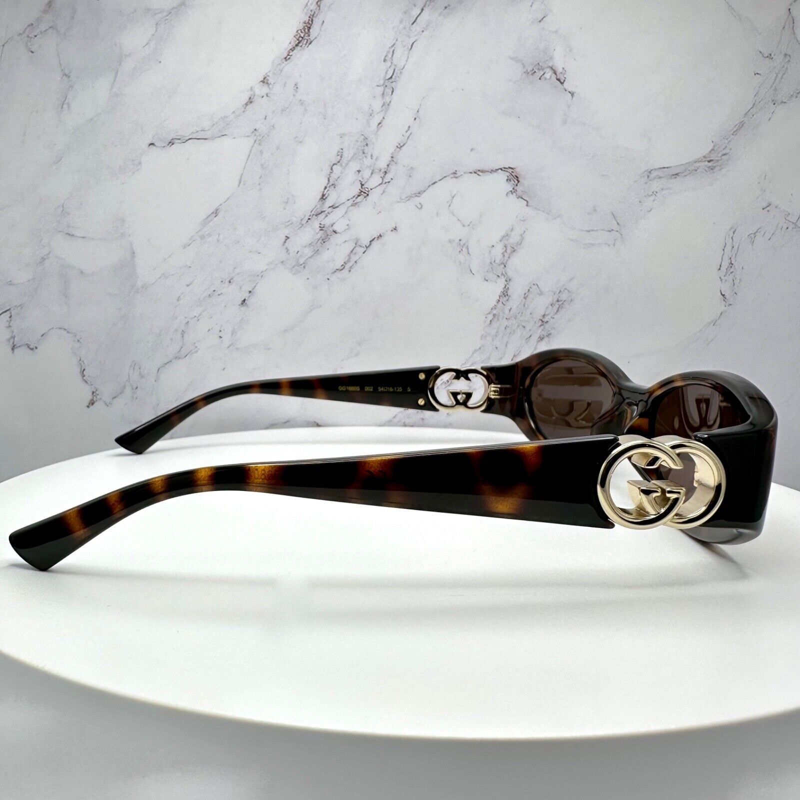 Gucci New Gucci Sunglasses Brown Tortoise Hailey Bieber Collab Size ONE SIZE - 16 Thumbnail