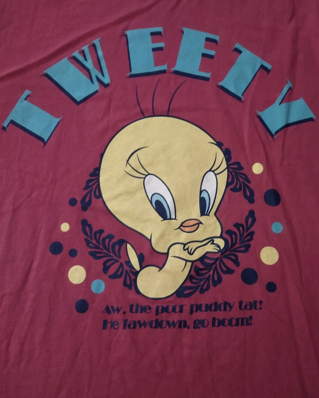 Cartoon Network × Vintage × Warner Bros Tweety Big Print Art Pink Y2K Longsleeve Size US XL / EU 56 / 4 - 2 Thumbnail
