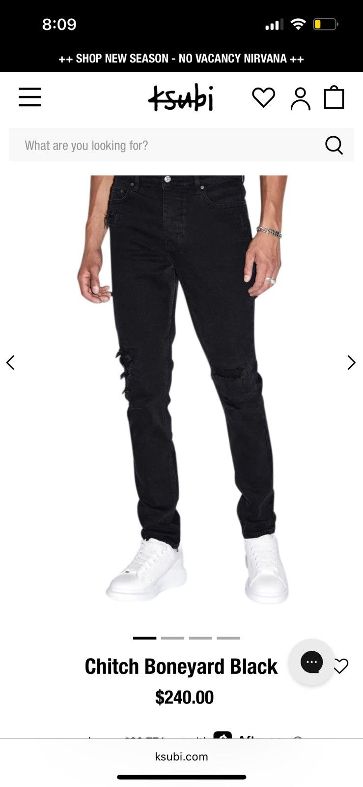 Ksubi Black Ksubi Distressed Jeans Size US 34 / EU 50 - 1 Thumbnail