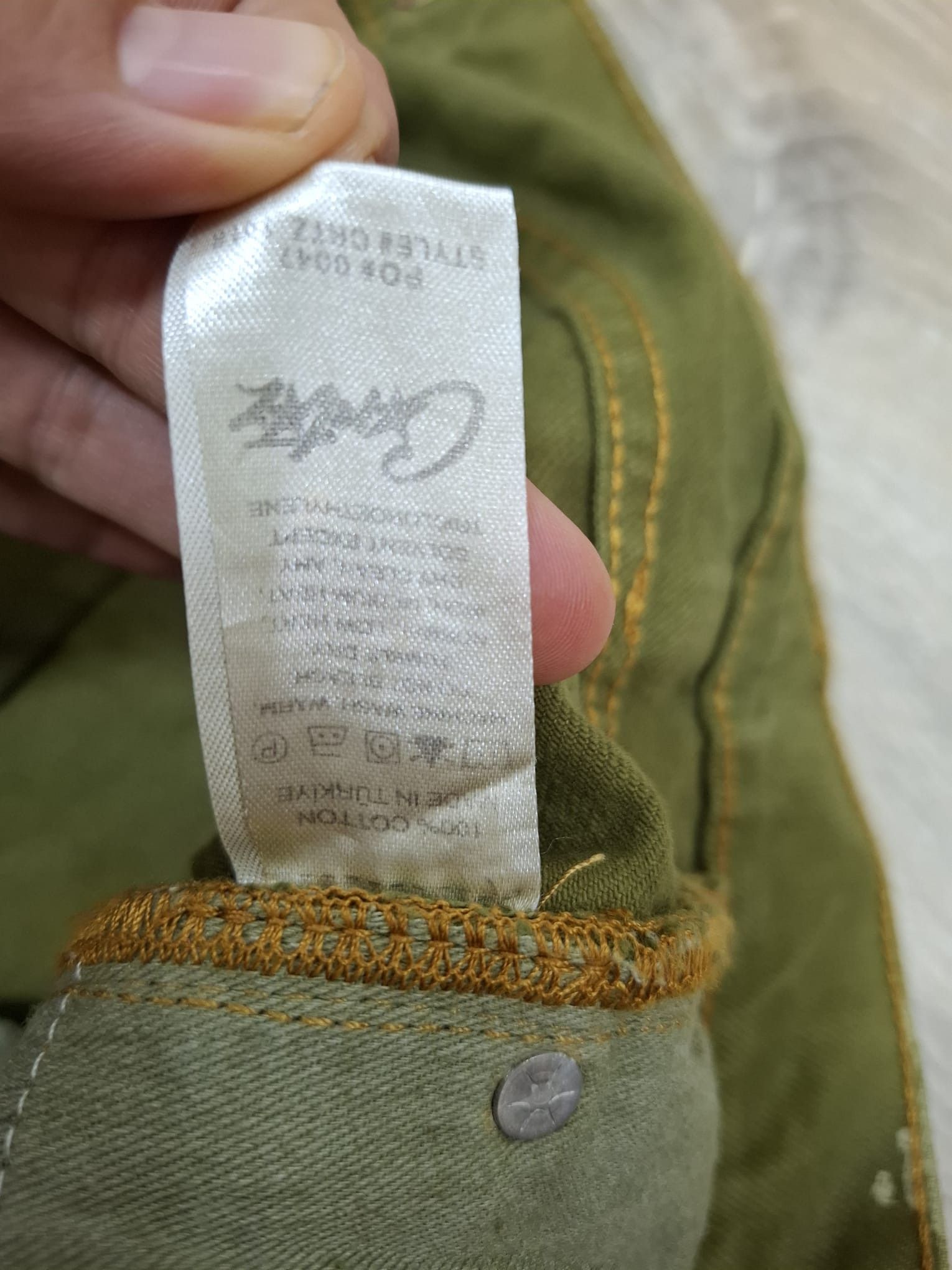 Corteiz Alcatraz Pattern Denim Jeans Khaki Size US 32 / EU 48 - 12 Thumbnail