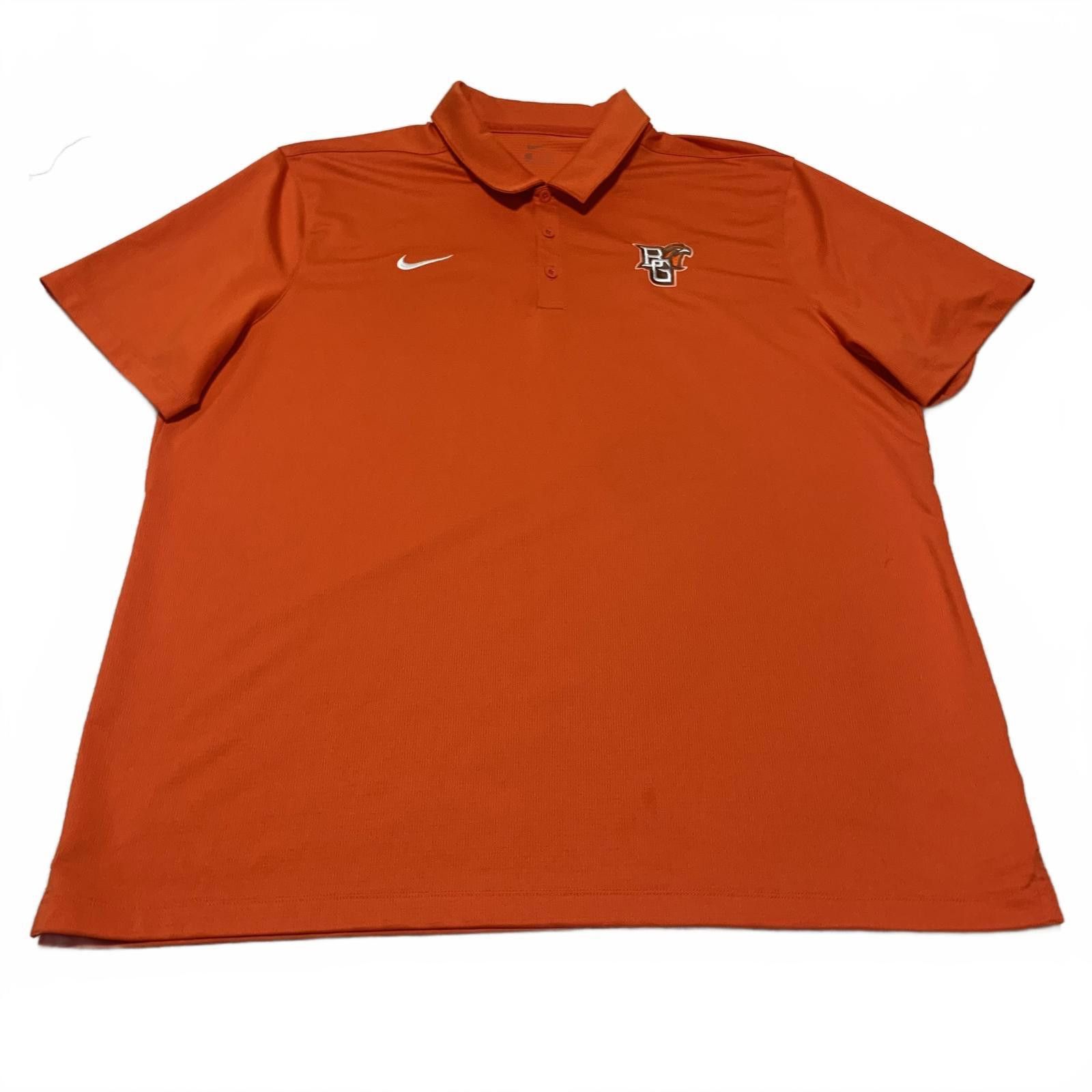 Nike Nike Men's L Bowling Green State Polo Shirt Orange Size US XXL / EU 58 / 5 - 1 Thumbnail