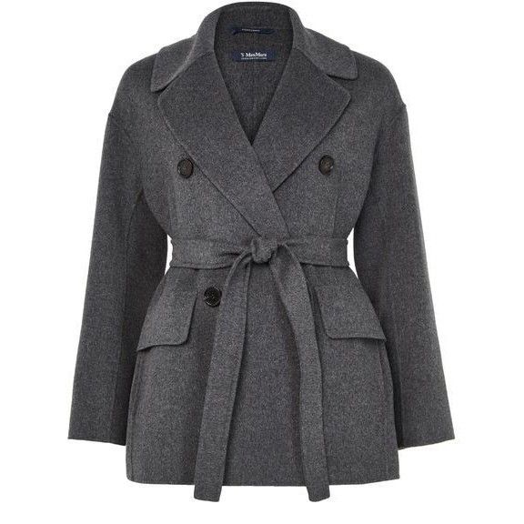 Max Mara MAX MARA Ornella Belted Gray Wool Coat New & Authentic (Wome Size M / US 6-8 / IT 42-44 - 1 Thumbnail