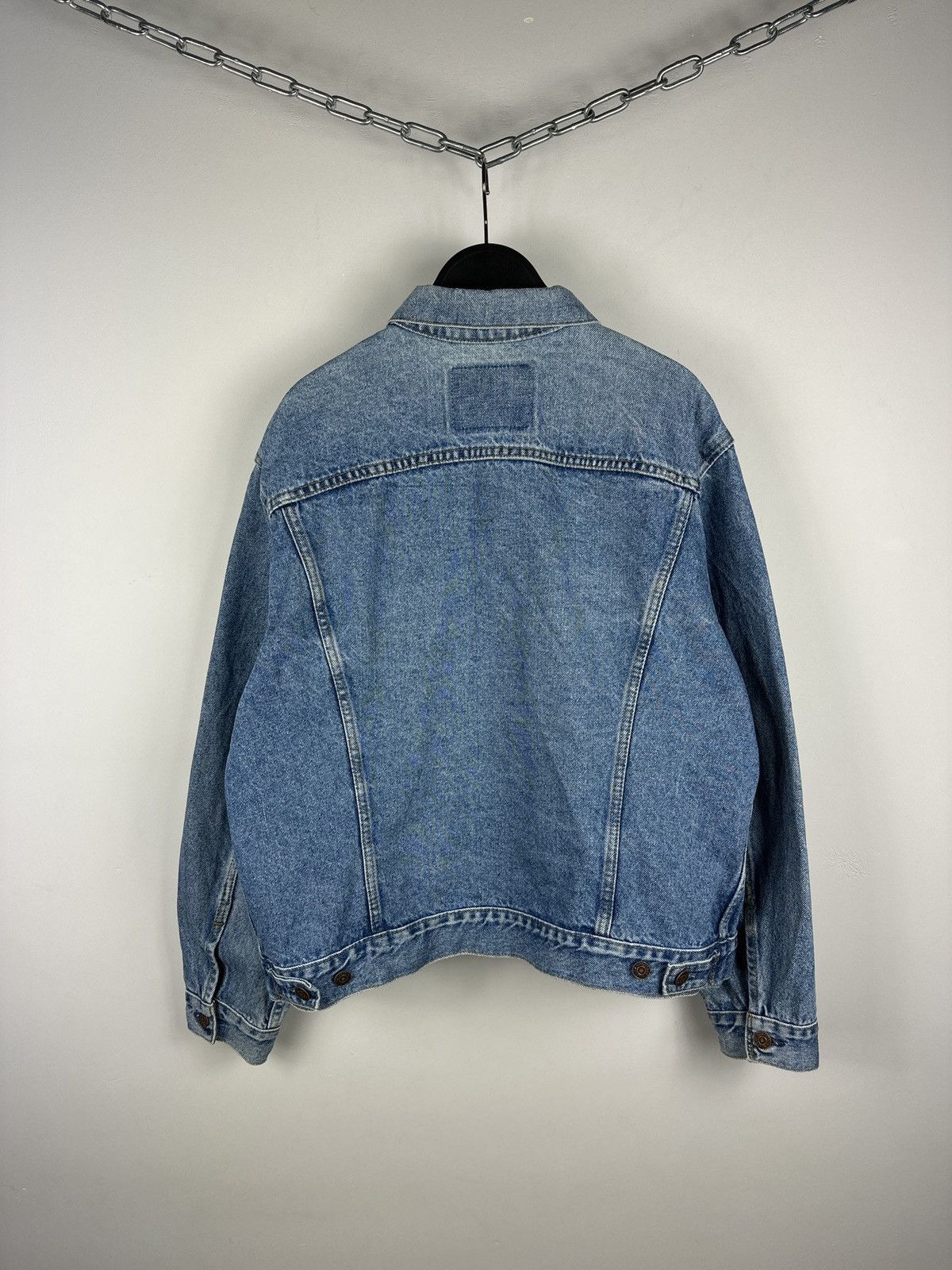 Levi's × Vintage Vintage 90’s Levi's Washed Blue Denim Trucker Jacket Size US M / EU 48-50 / 2 - 10 Thumbnail