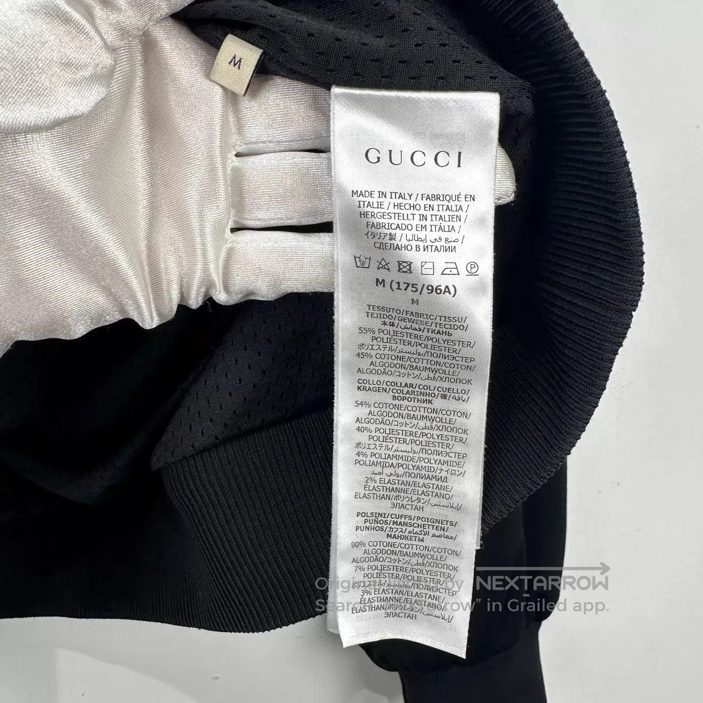 Gucci Quarter-Zip Sweatshirt with Logo and Patterned Sleeves. Size US M / EU 48-50 / 2 - 6 Thumbnail