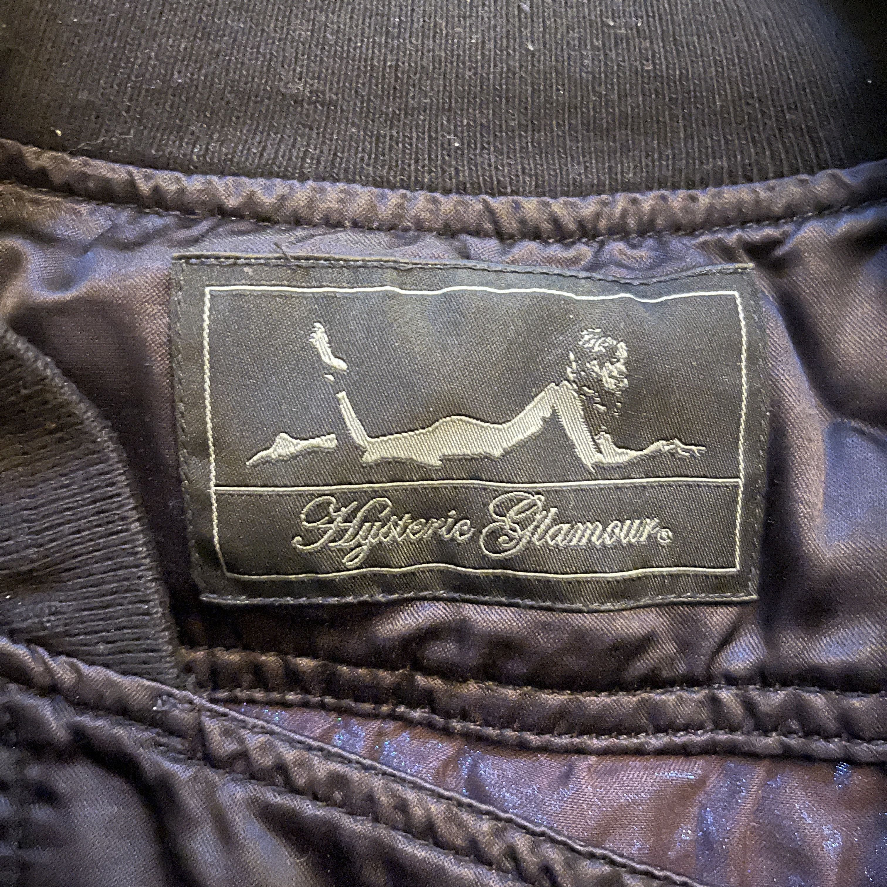 Hysteric Glamour Satin Bomber Jacket Side Zip Size ONE SIZE - 6 Thumbnail