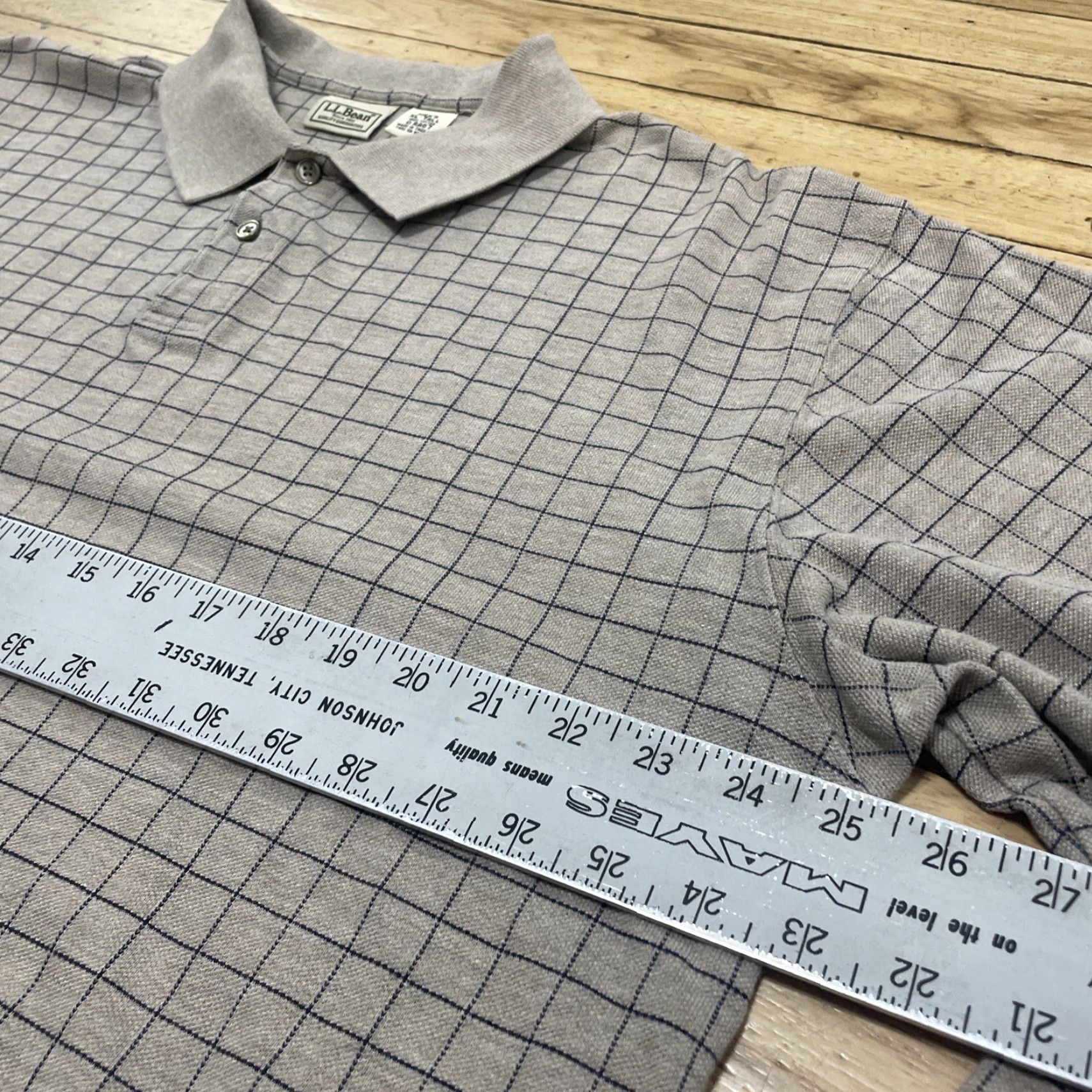 Vintage VINTAGE LL Bean Polo Shirt Men XL Tall Brown Plaid Money XL-Tall XLT Rugby Sweater Polo Shirt Size US XL / EU 56 / 4 - 7 Thumbnail