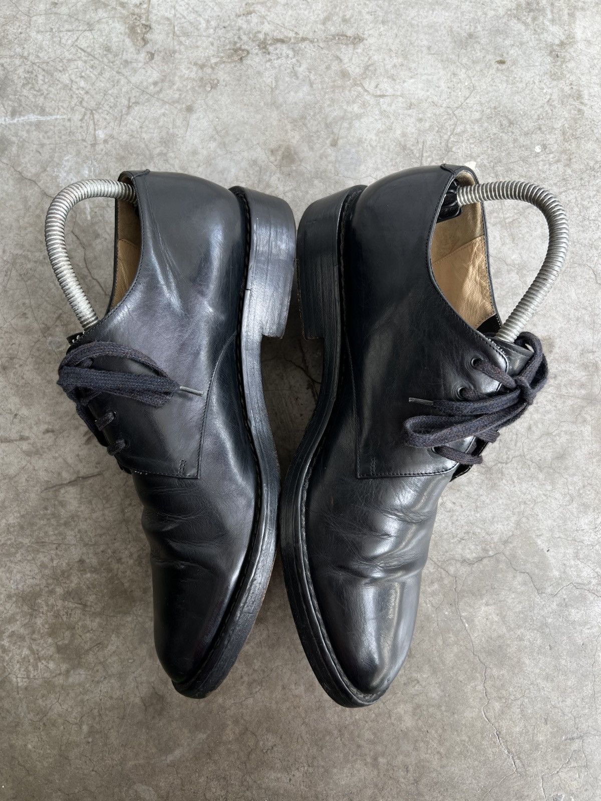 Ann Demeulemeester Ann Demeulemeester - Vitello Leather Lace Up Derby Shoes Size US 8 / EU 41 - 4 Thumbnail