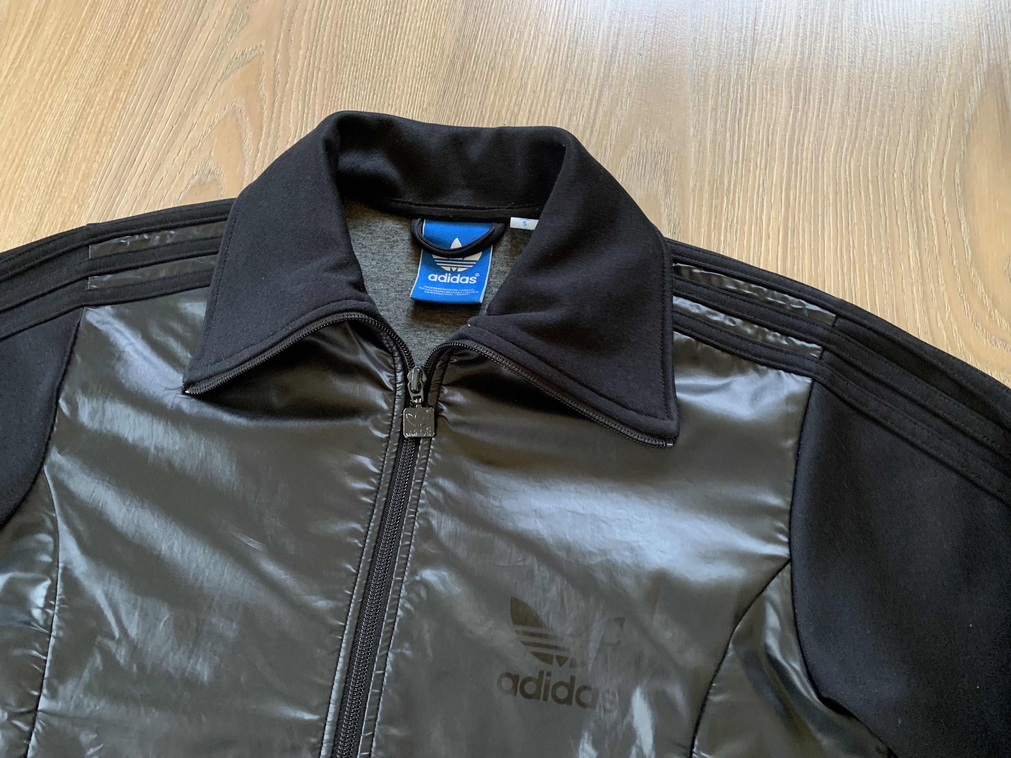 Adidas Womens Adidas Originals Black Track Jacket Full Zip Size S / US 4 / IT 40 - 4 Thumbnail
