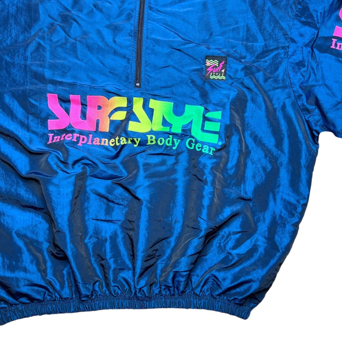 Vintage Vintage 1980s Surf Style Body Gear Navy Windbreaker Jacket Size US XL / EU 56 / 4 - 7 Thumbnail