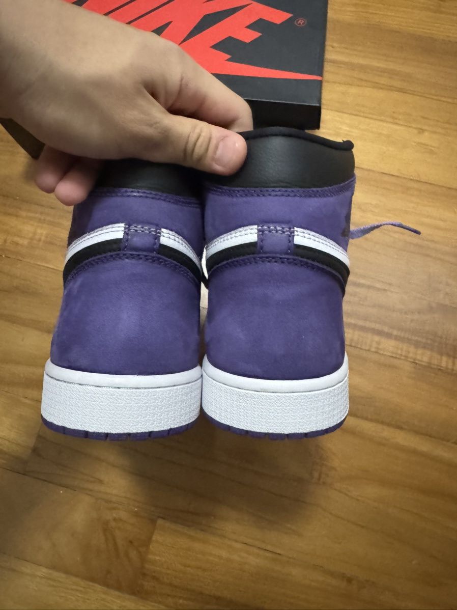 Jordan Brand Air Jordan 1 ‘Court Purple’ Size US 12 / EU 45 - 4 Thumbnail