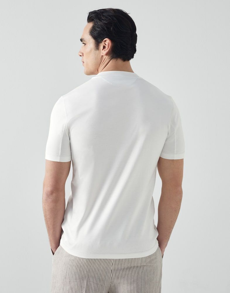 Brunello Cucinelli o1w1db10924 T-Shirt in White Size US XS / EU 42 / 0 - 3 Thumbnail