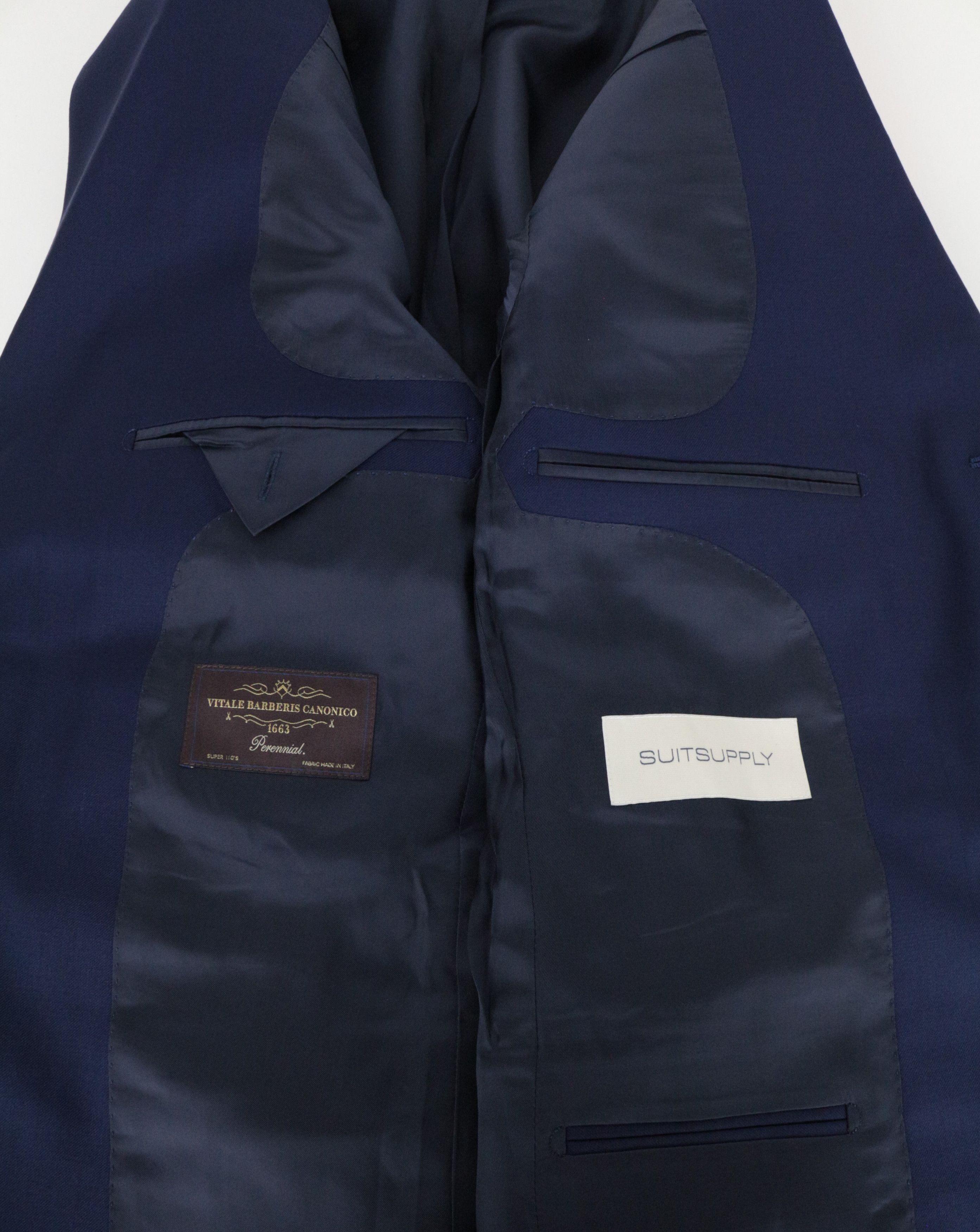 Suitsupply LA SPALLA UK34R Blue Wool 2 Piece Suit 67634 Size 34R - 8 Thumbnail