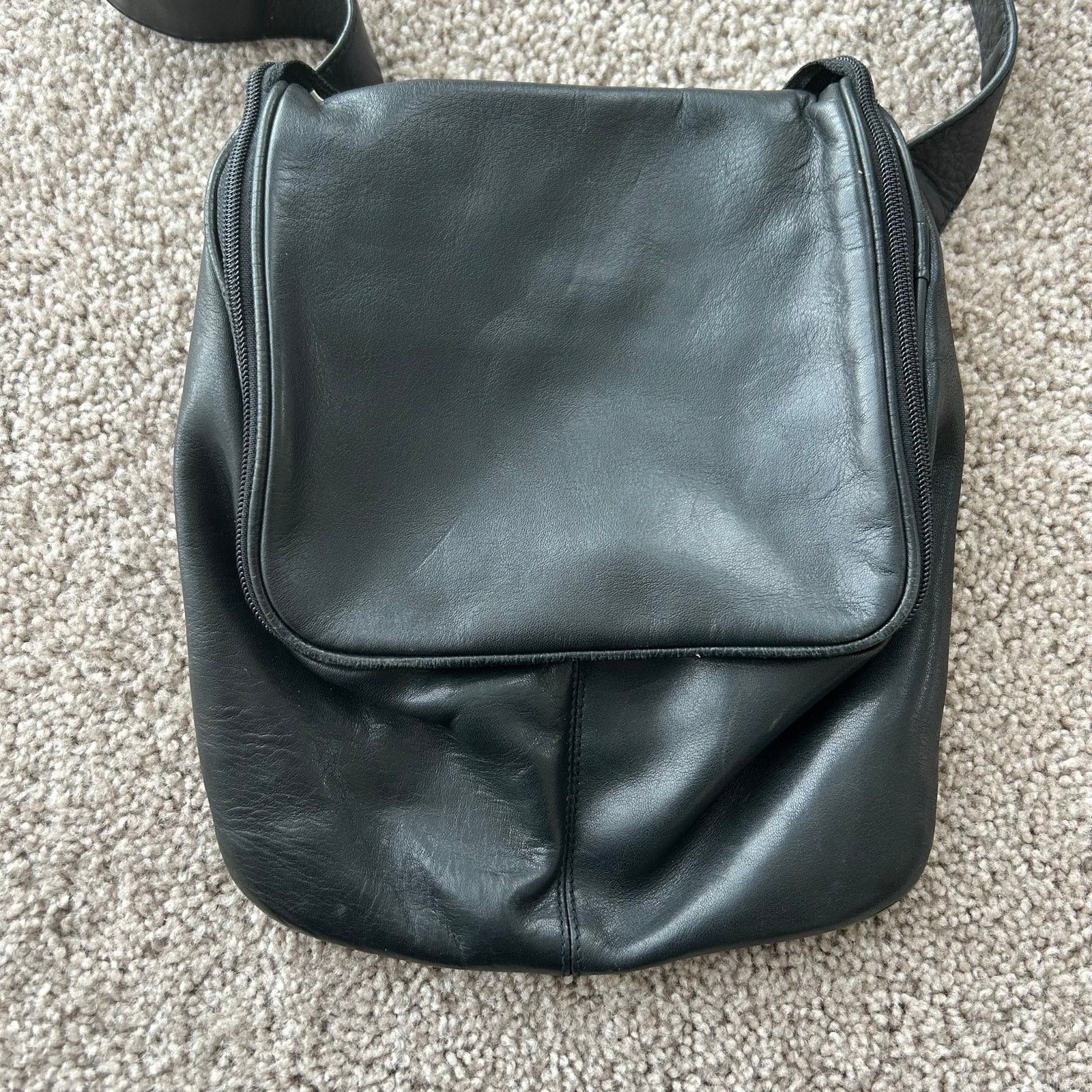 Hobo Vintage 90s Hobo International Crossbody Purse Black Leather Size ONE SIZE - 9 Thumbnail