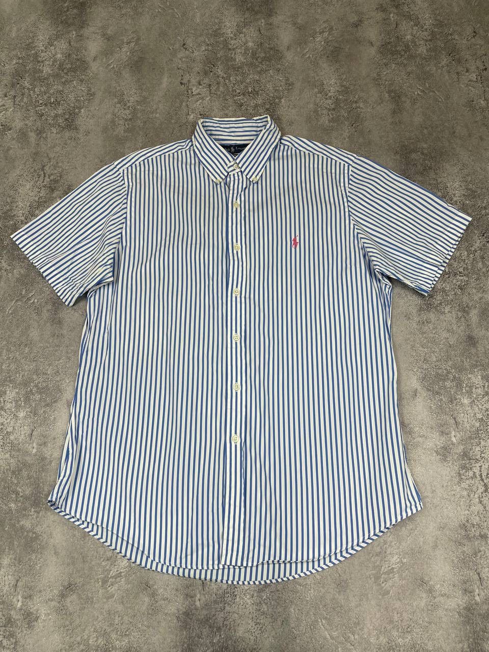 Polo Ralph Lauren Polo Ralph Lauren Men Cotton Shirt Blue White StripedSize L Size US L / EU 52-54 / 3 - 1 Thumbnail