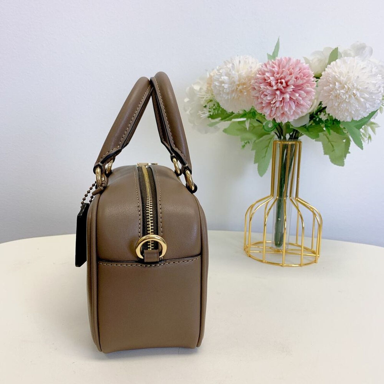 Coach Coach CT776 Satchel Crossbody Bag in Im/Dark Stone Size ONE SIZE - 2 Thumbnail