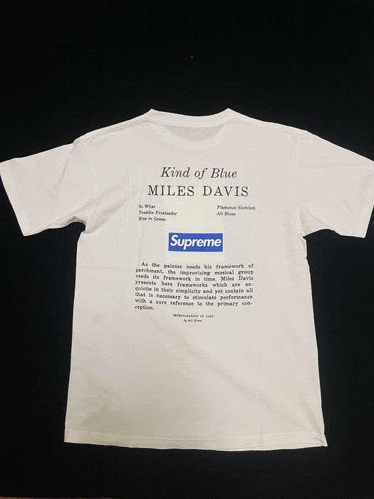 Supreme Supreme miles Davis kind of blue box logo tee | Grailed