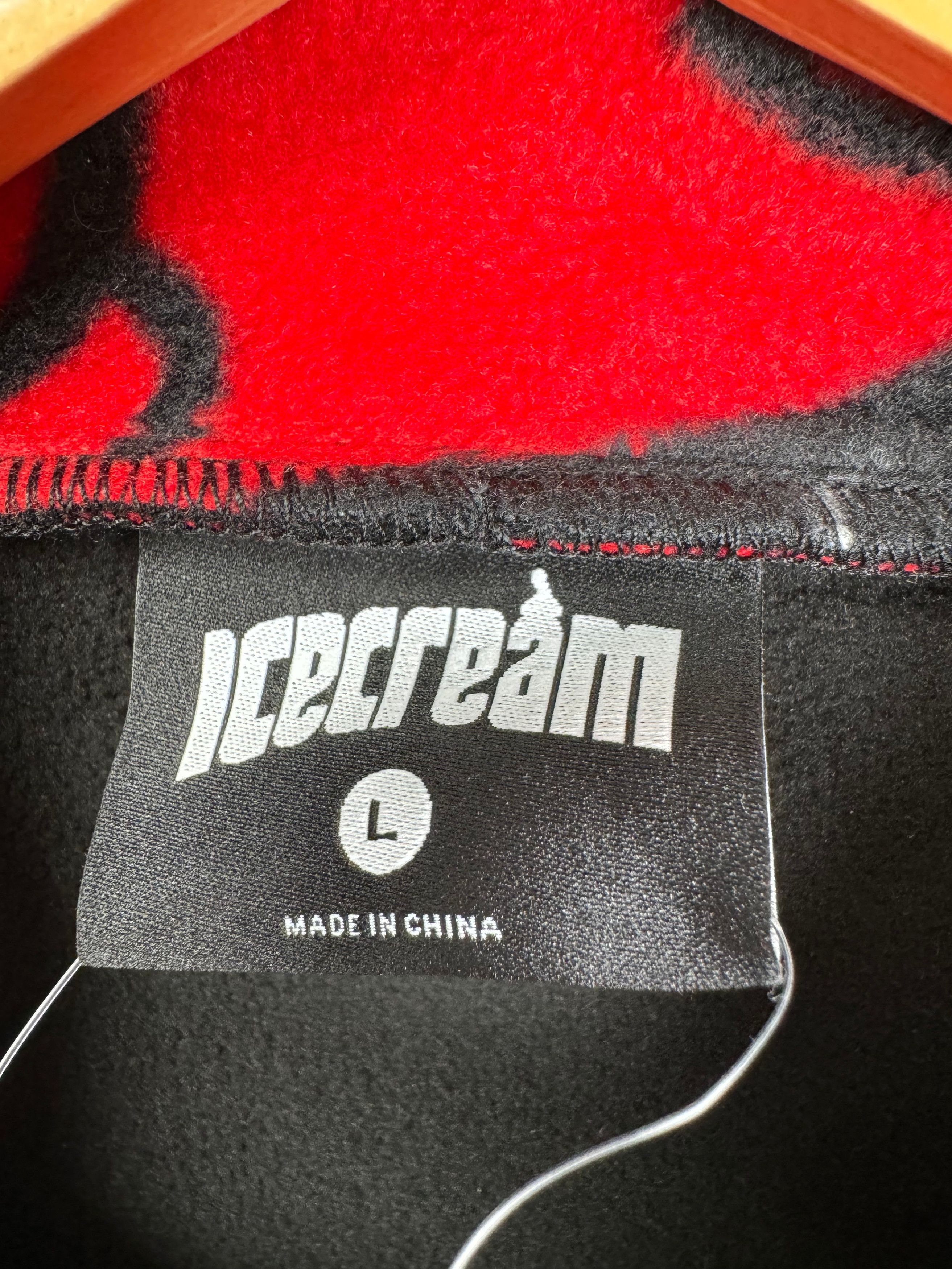 Icecream UNWORN* Icecream Lock Up Fleece Jacket - Black Size US L / EU 52-54 / 3 - 8 Thumbnail