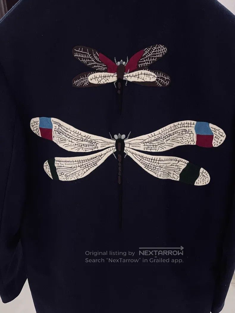 Valentino Valentino Dragonfly embroidered wool coat Size US M / EU 48-50 / 2 - 4 Thumbnail