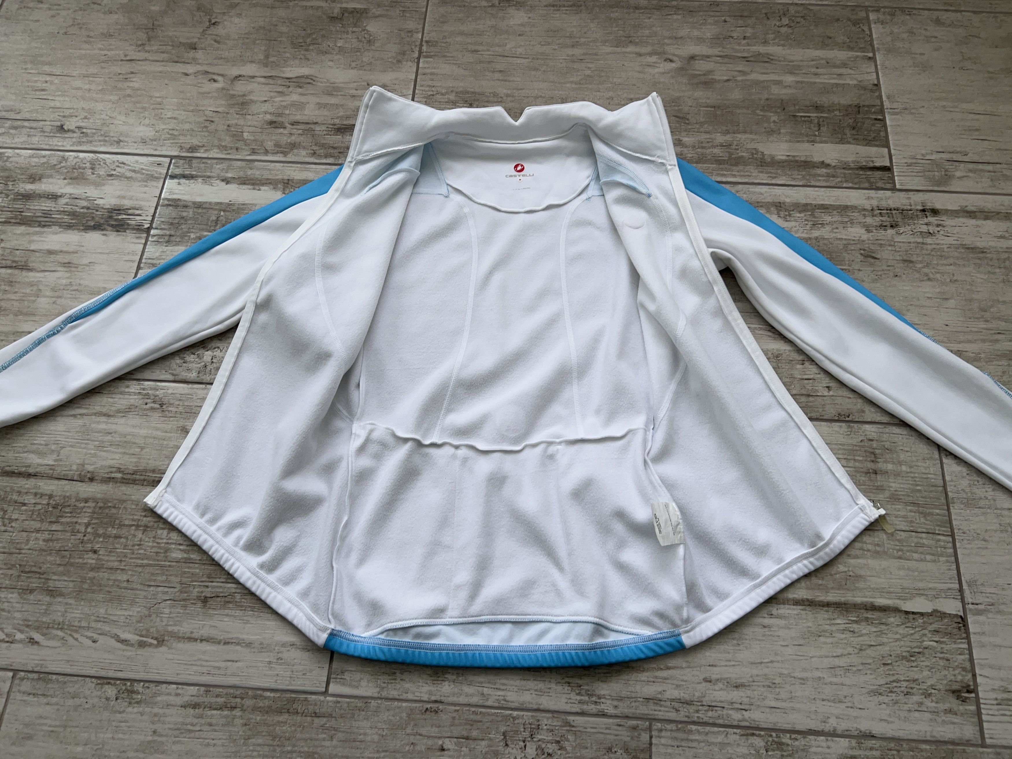 Other Castelli Cycling Fleece Jacket White Full Zip Sweater Size M Size M / US 6-8 / IT 42-44 - 9 Thumbnail