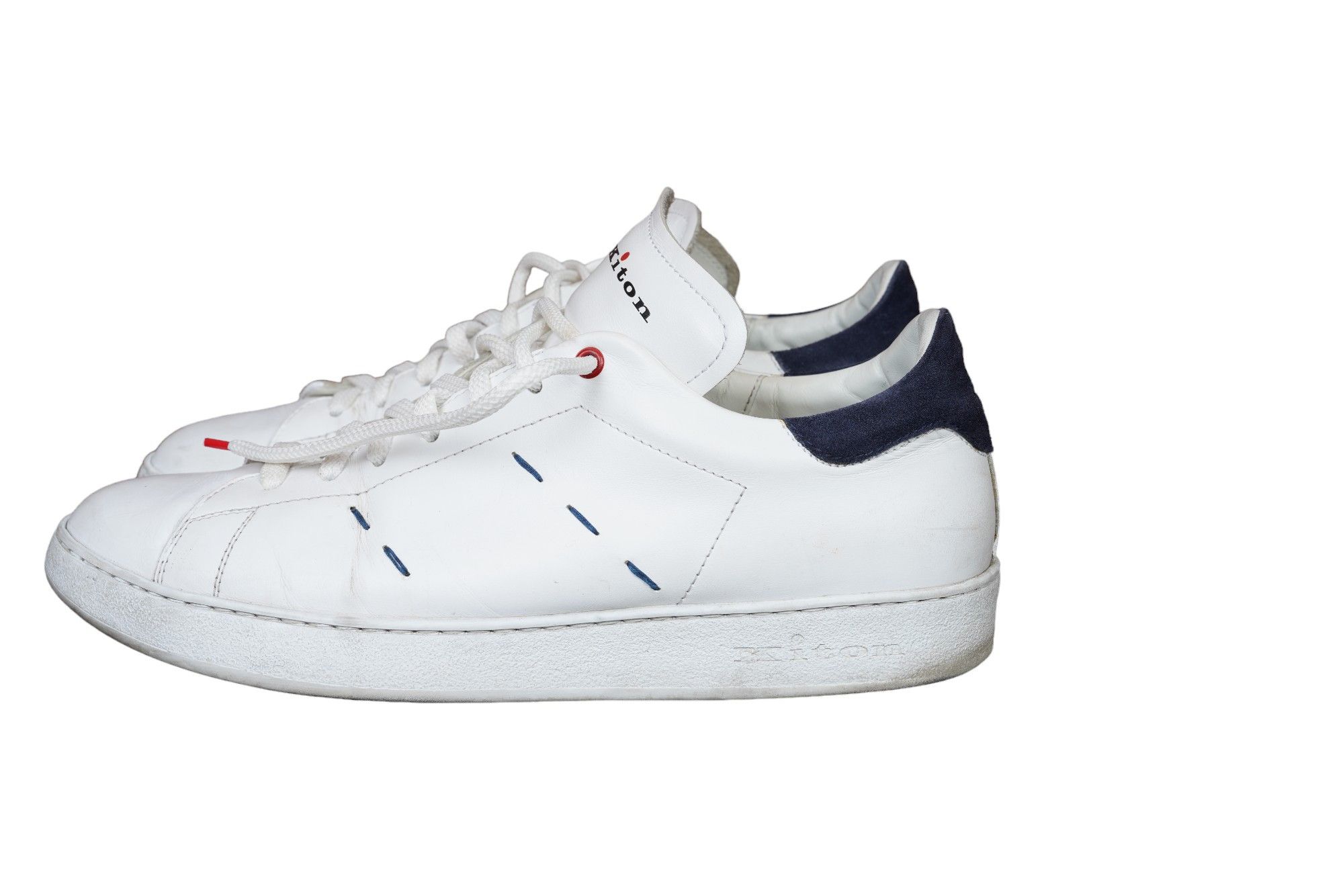 Kiton Kiton sneaker leather white 44 UK Size US 11 / EU 44 - 4 Thumbnail