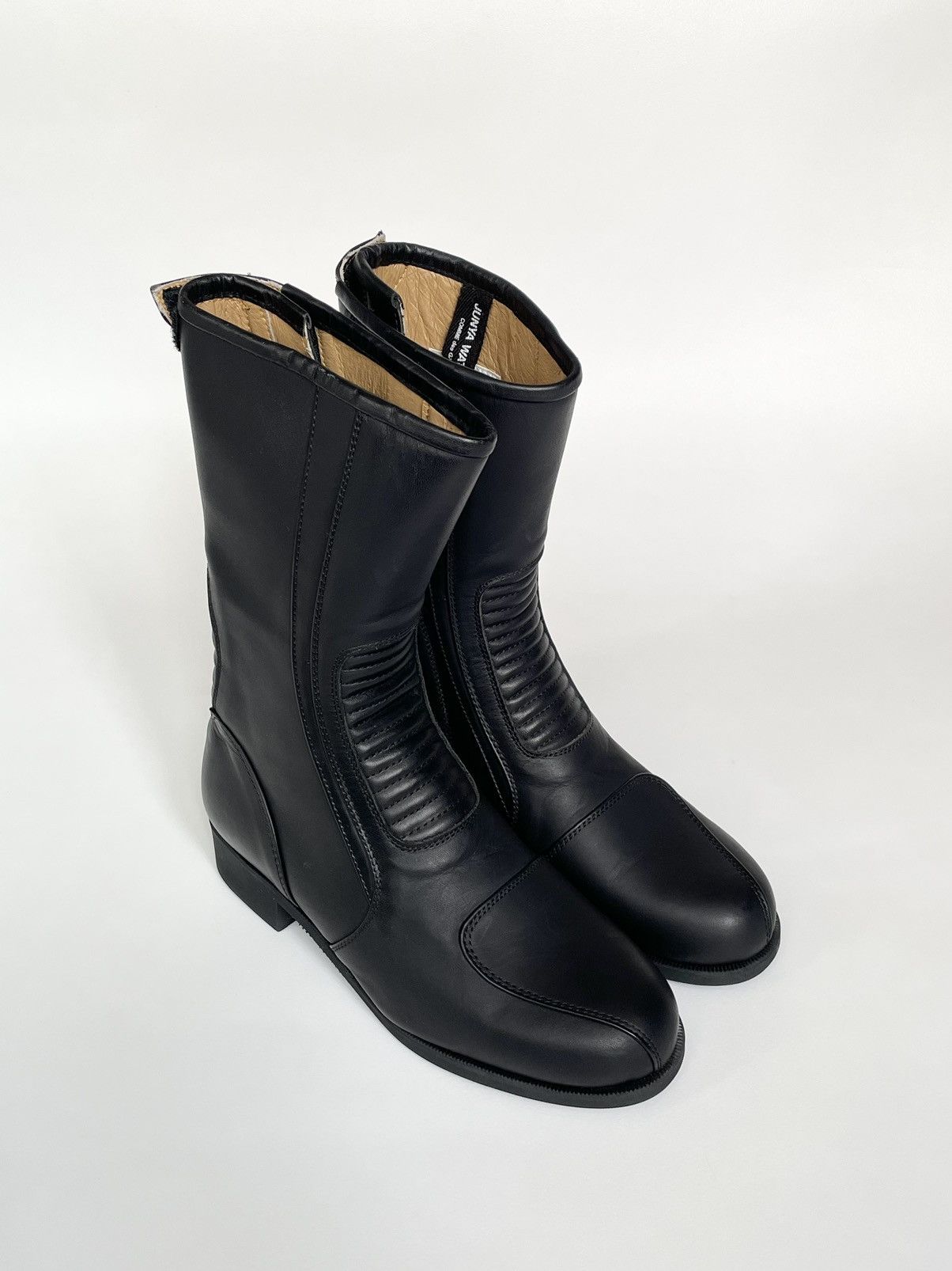 Comme des Garcons Black Leather Motorcycle Boots Size US 7 / IT 37 - 5 Thumbnail