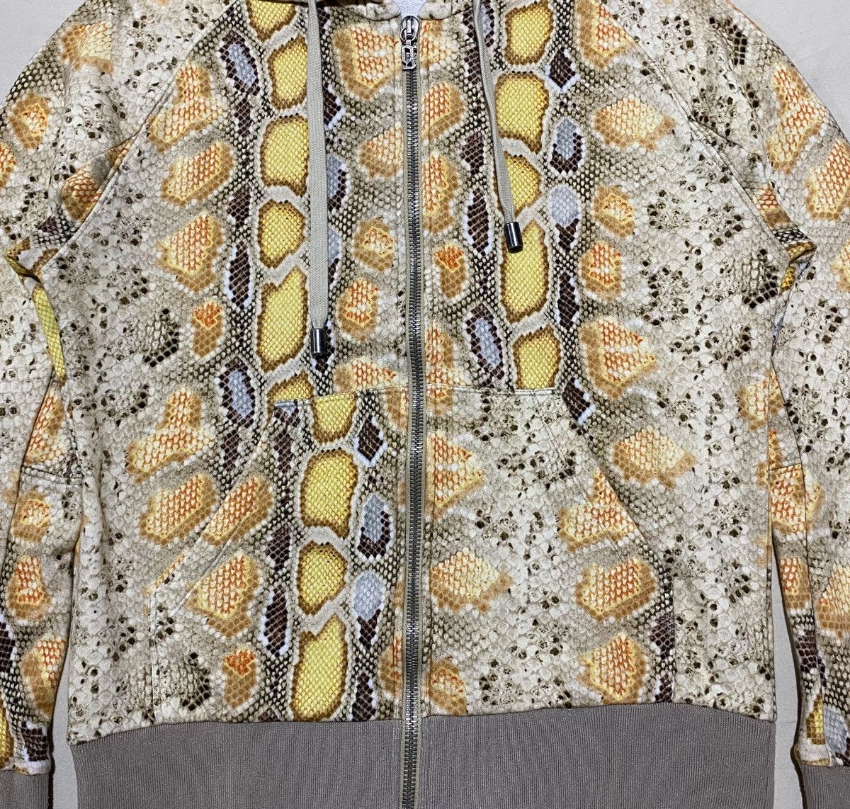 John Galliano John Galliano Animal Snake Skin Scales Print Zipper Hoodie Size US M / EU 48-50 / 2 - 2 Thumbnail