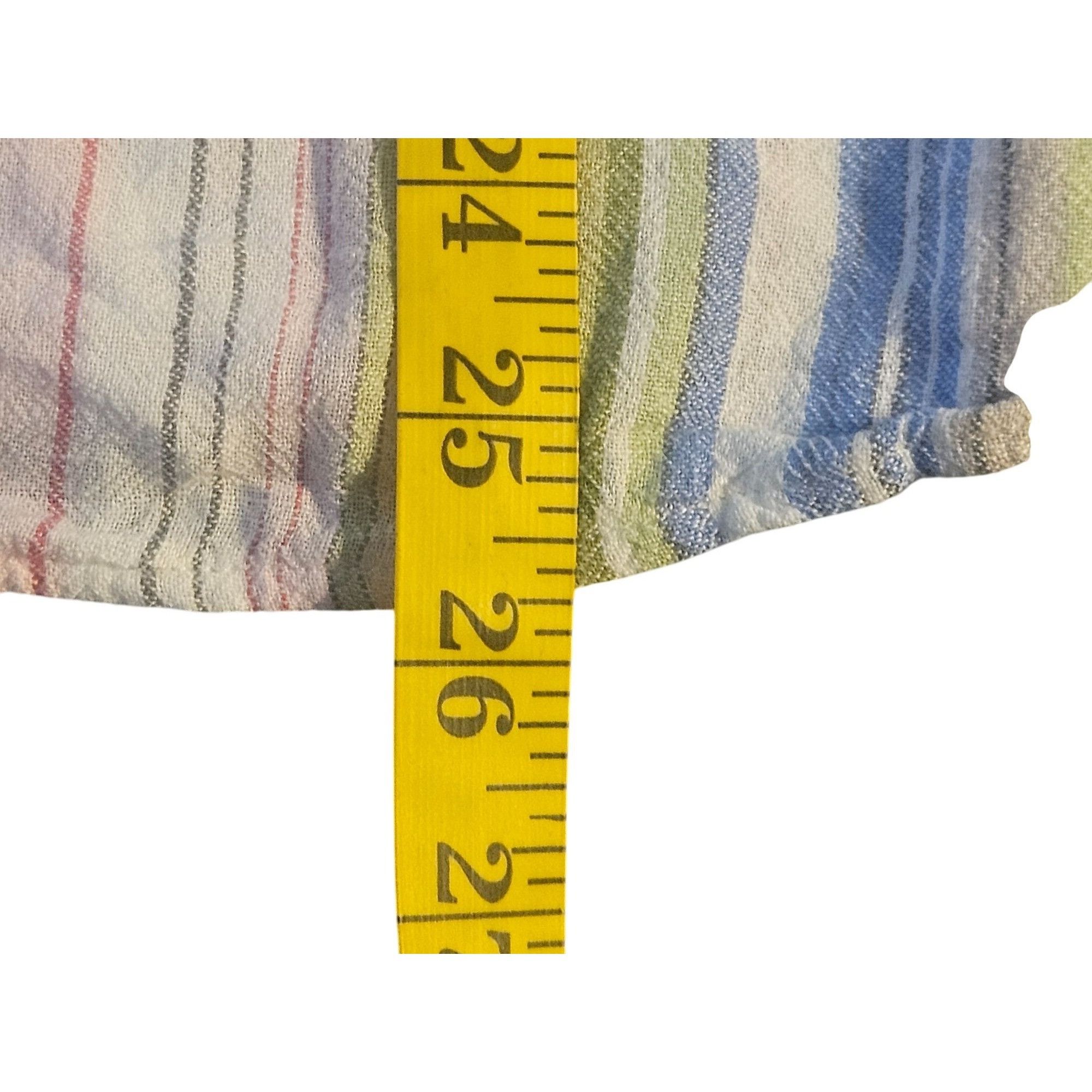 Tommy Bahama Tommy Bahama Multicolor Striped Women’s Peasant Top Coastal Size L / US 10 / IT 46 - 8 Thumbnail