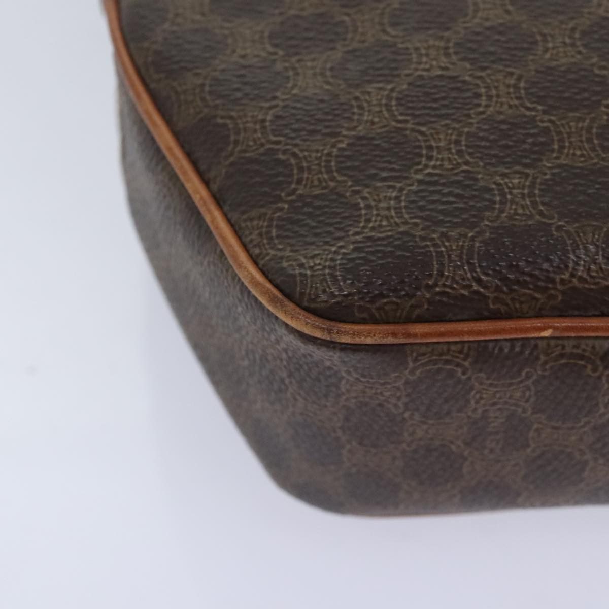 Celine CELINE Macadam Canvas Shoulder Bag Pvc Leather Brown Gold Size ONE SIZE - 15 Thumbnail