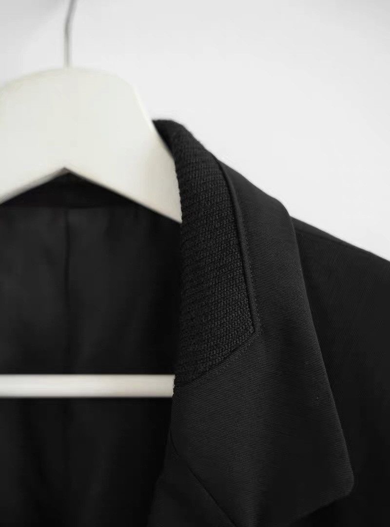 Yohji Yamamoto Yohji Yamamoto 95AW Woven Collar Wool Coat Size US M / EU 48-50 / 2 - 4 Thumbnail
