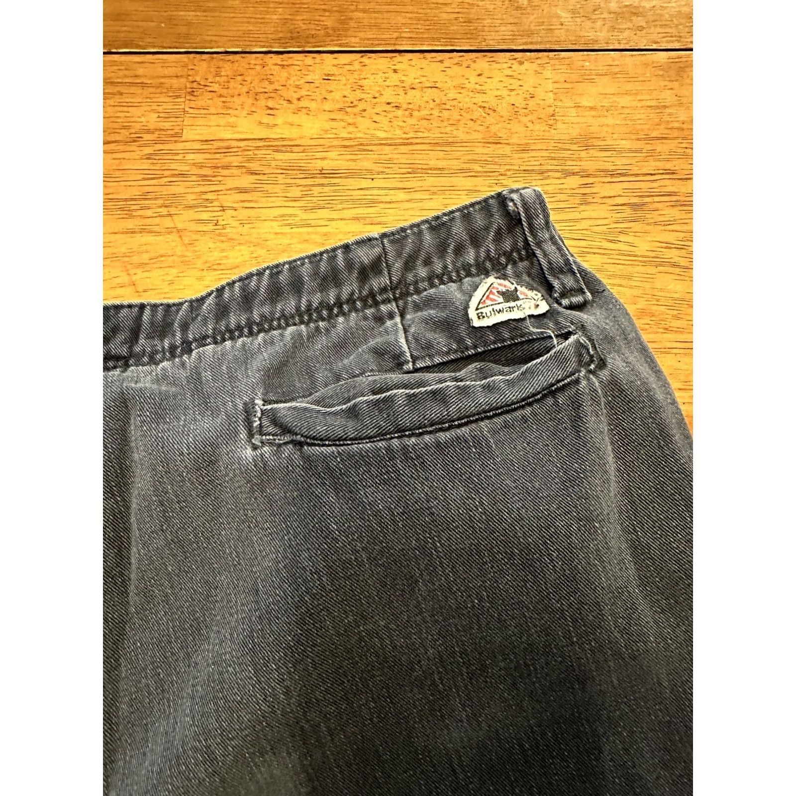 Vintage Bulwark FR Pants Men 34x30 Westex Ultrasoft 12 ATVP Blue Cargo Workwear Size US 34 / EU 50 - 3 Thumbnail