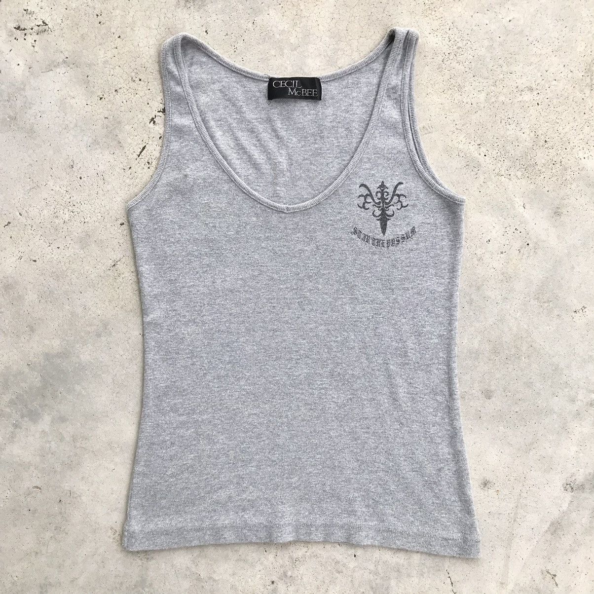Le Grande Bleu (L.G.B.) 2000's Cecil McBee " Gothic " L.G.B Style Tank Top Size S / US 4 / IT 40 - 1 Thumbnail