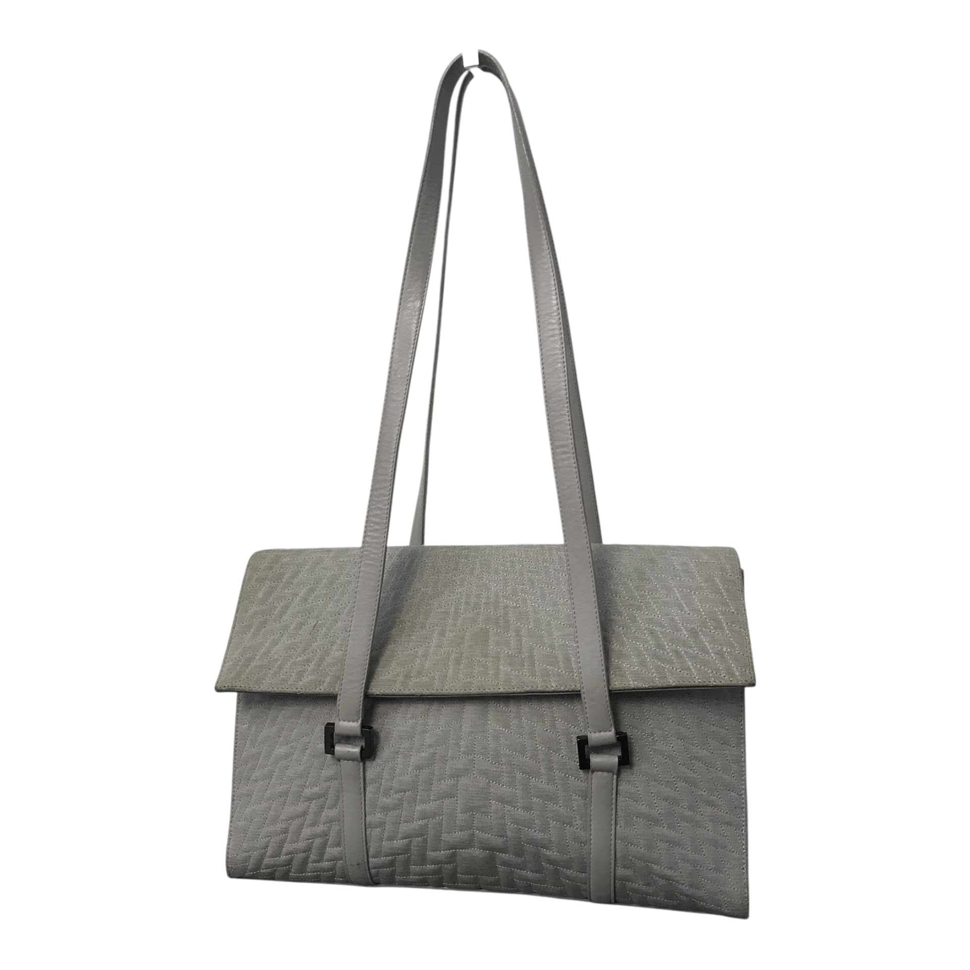Armani × Emporio Armani × Giorgio Armani Giorgio Armani Gray Half Leather Shoulder Bag Size ONE SIZE - 2 Thumbnail