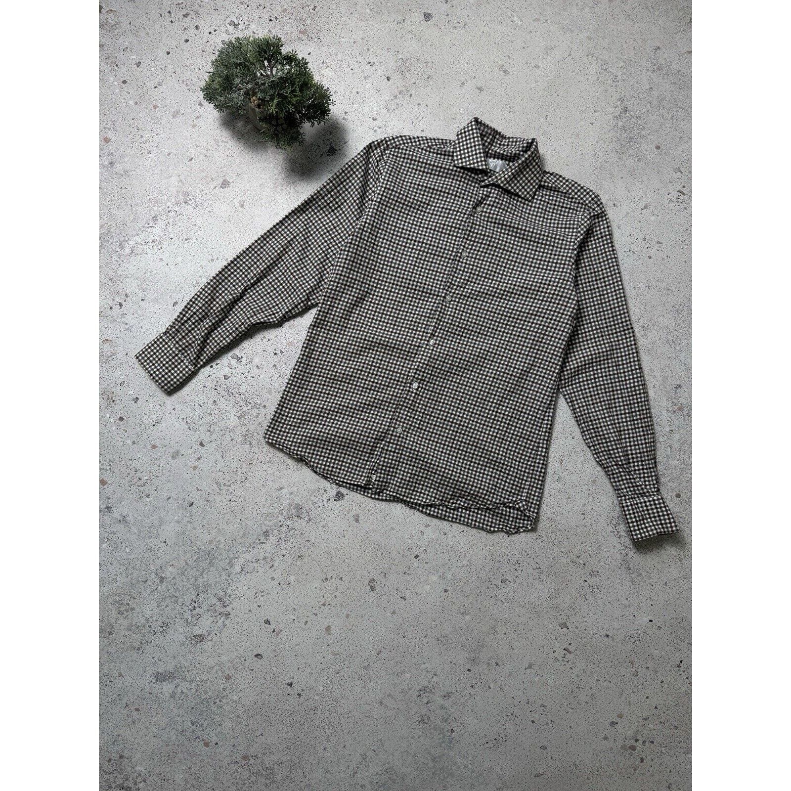 Designer Pina Parma Grandi & Rubinelli Check Shirt Size 41/16 Size US L / EU 52-54 / 3 - 1 Thumbnail