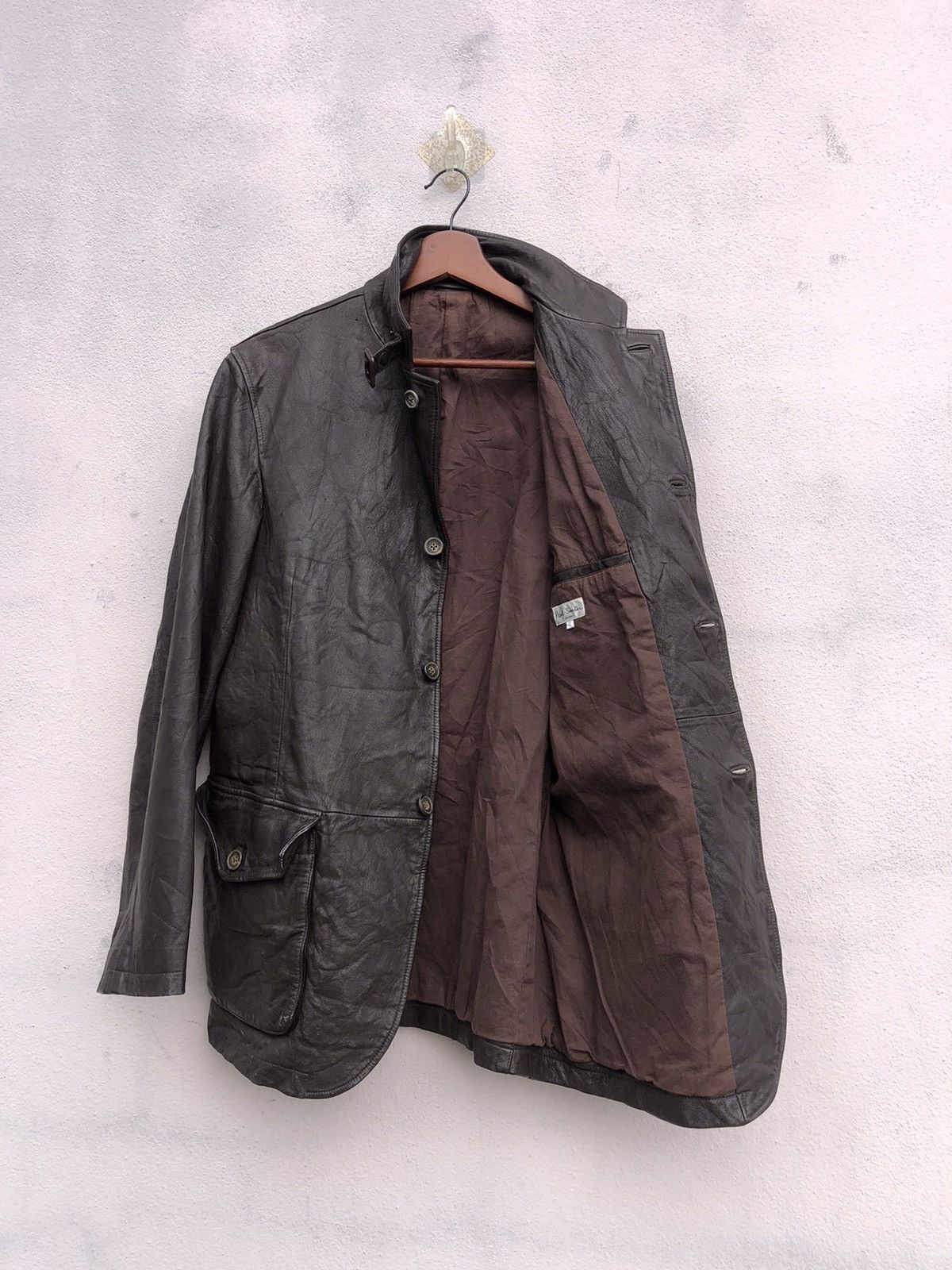 Paul Smith Paul Smith Leather Jacket Size US XL / EU 56 / 4 - 8 Thumbnail